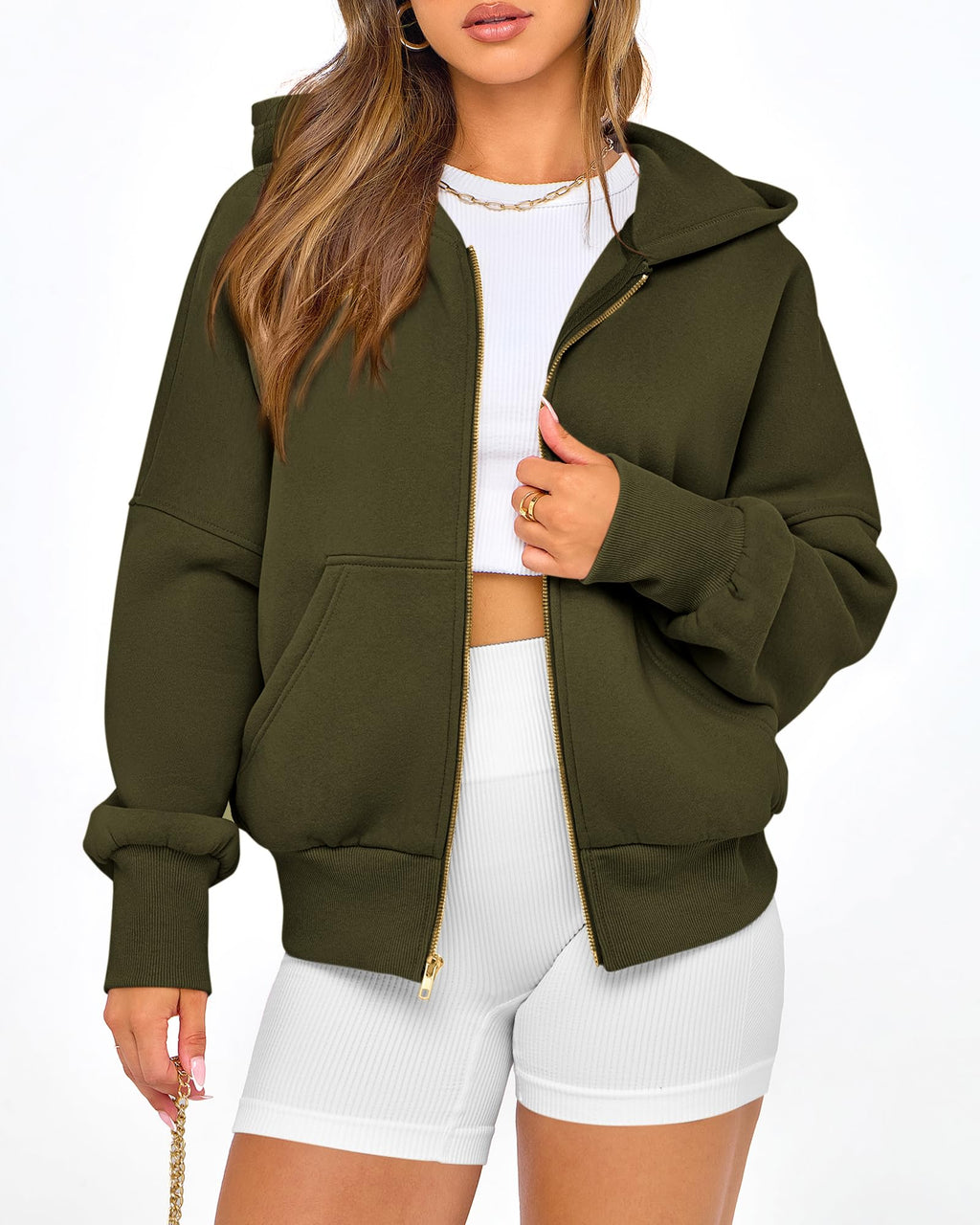 BTFBM Hoodies For Women Sweatshirt Fall Fashion Clothing Long Sleeve Fleece Jacket Winter Outfits Y2k Zip Up Hoodie
