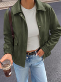 BTFBM Faux Leather Jacket Women Fall Clothes Long Sleeve, Bomber Jackets, Snaps, Pockets, Oversized, Zip Up Motorcycle Outerwear, Airport, Going Out Outfits, Winter Coat