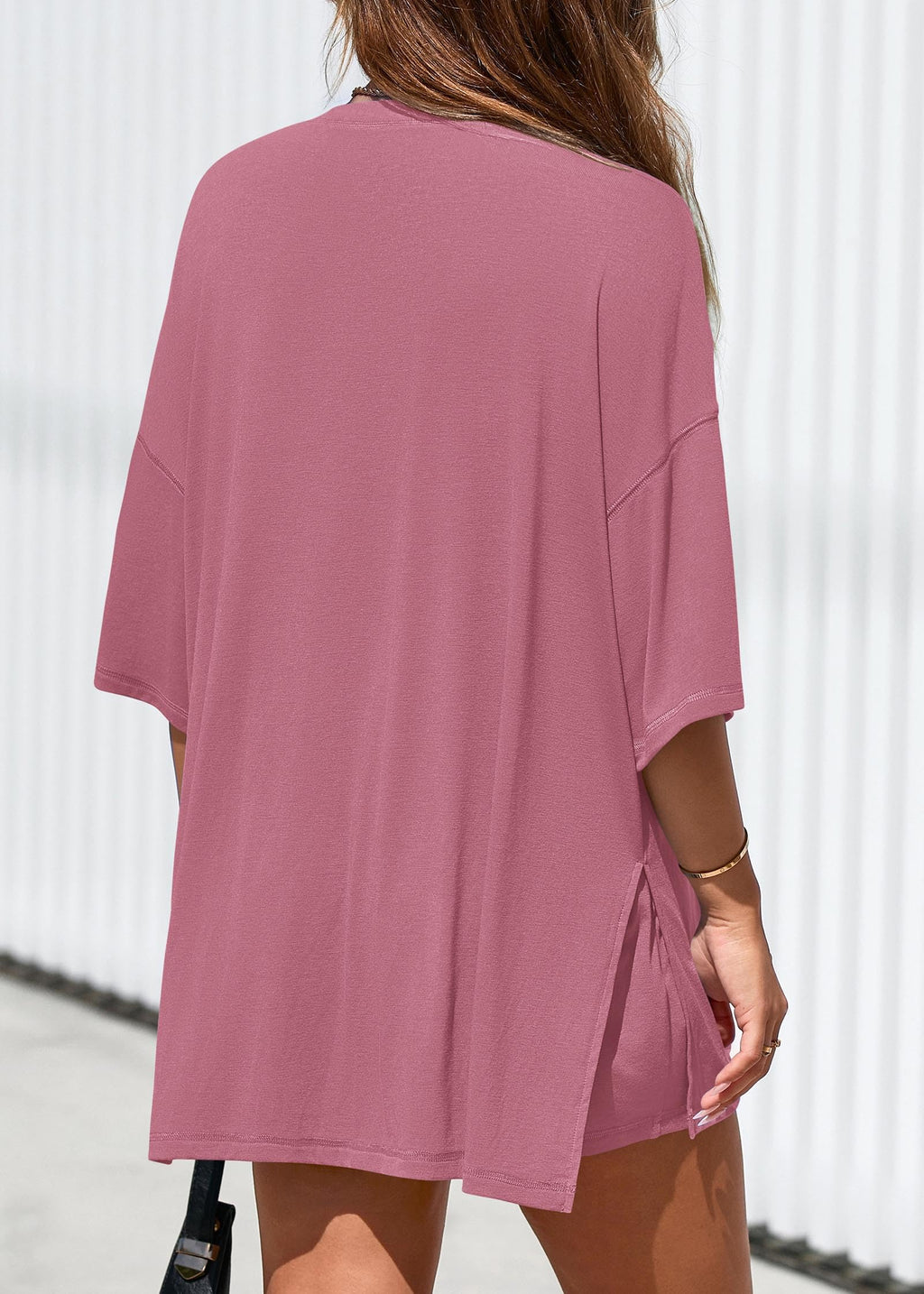 FreshPretty 2 Piece Sets for Women Summer Lounge Sets Casual Oversized Tshirts Shorts Matching Airport Travel Outfits Postpartum