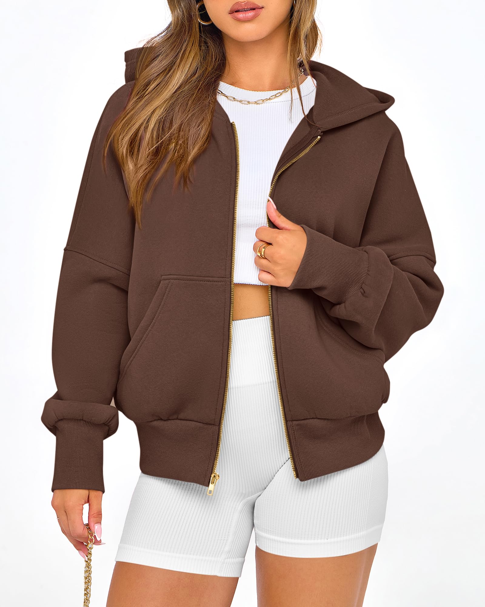 BTFBM Hoodies For Women Sweatshirt Fall Fashion Clothing Long Sleeve Fleece Jacket Winter Outfits Y2k Zip Up Hoodie