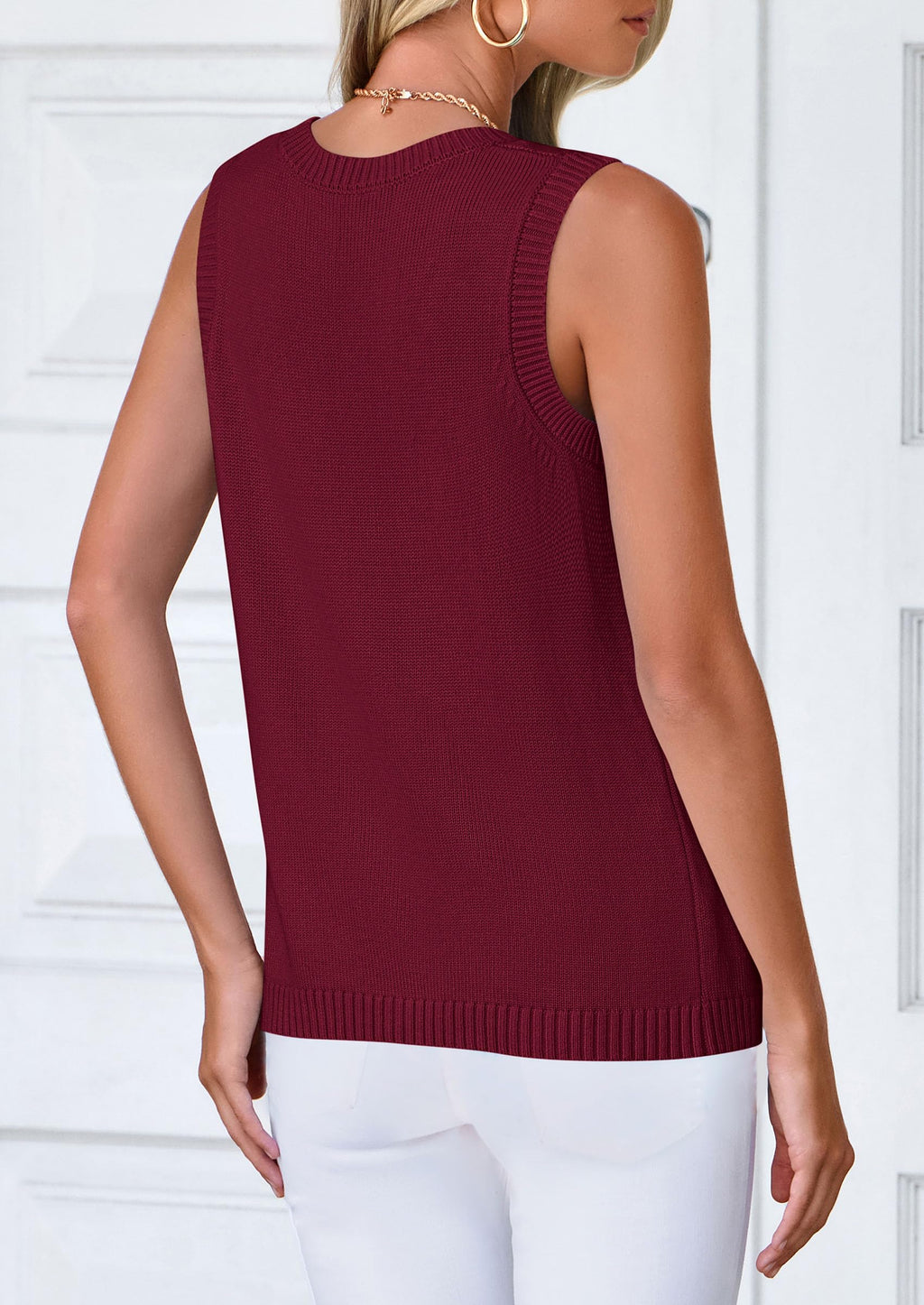 PRETTYGARDEN Sweater Vest Tops for Women Lightweight Summer Cardigan Sleeveless Button Up Knit Casual Spring Clothes