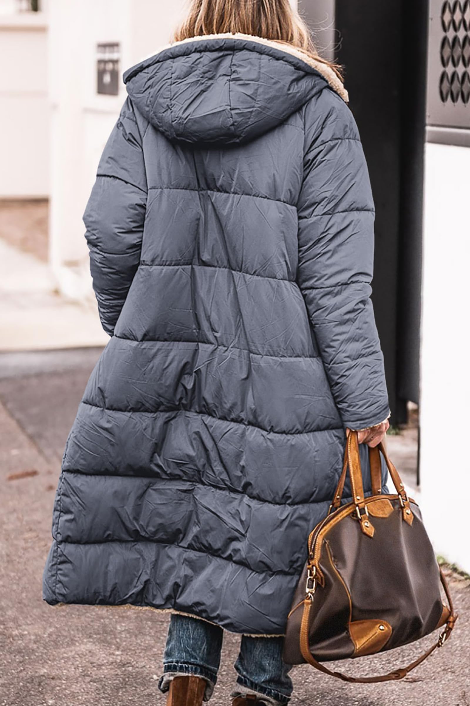 PRETTYGARDEN Women's Winter Fashion Clothes Oversized Shearling Fleece Long Coats Jackets