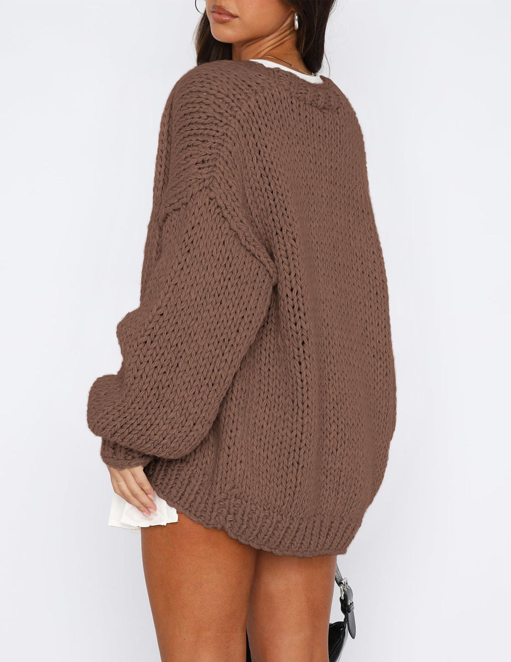 PRETTYGARDEN Cardigan Sweaters for Women Trendy Fall Fashion Long Sleeve Chunky Knit Cardigans Winter Clothing Outfits