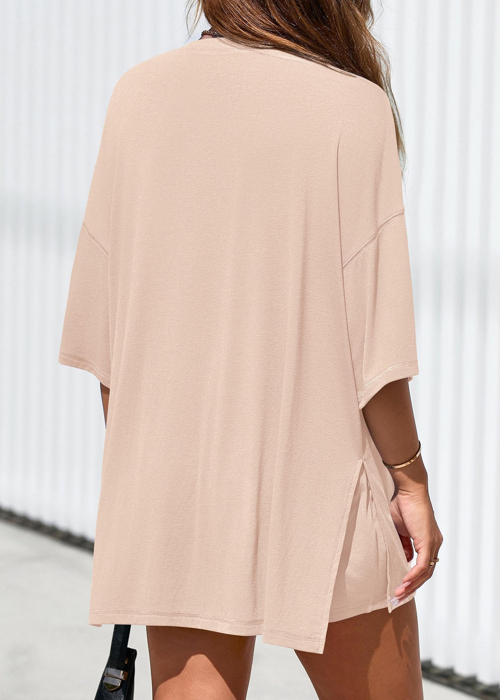 FreshPretty 2 Piece Sets for Women Summer Lounge Sets Casual Oversized Tshirts Shorts Matching Airport Travel Outfits Postpartum