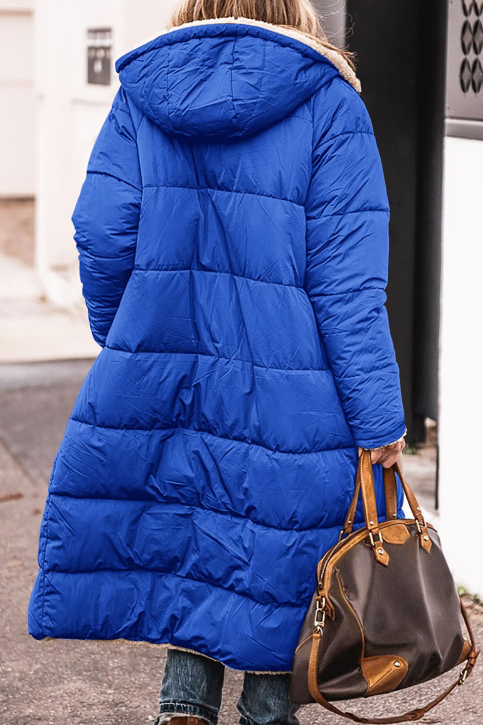 PRETTYGARDEN Women's Winter Fashion Clothes Oversized Shearling Fleece Long Coats Jackets