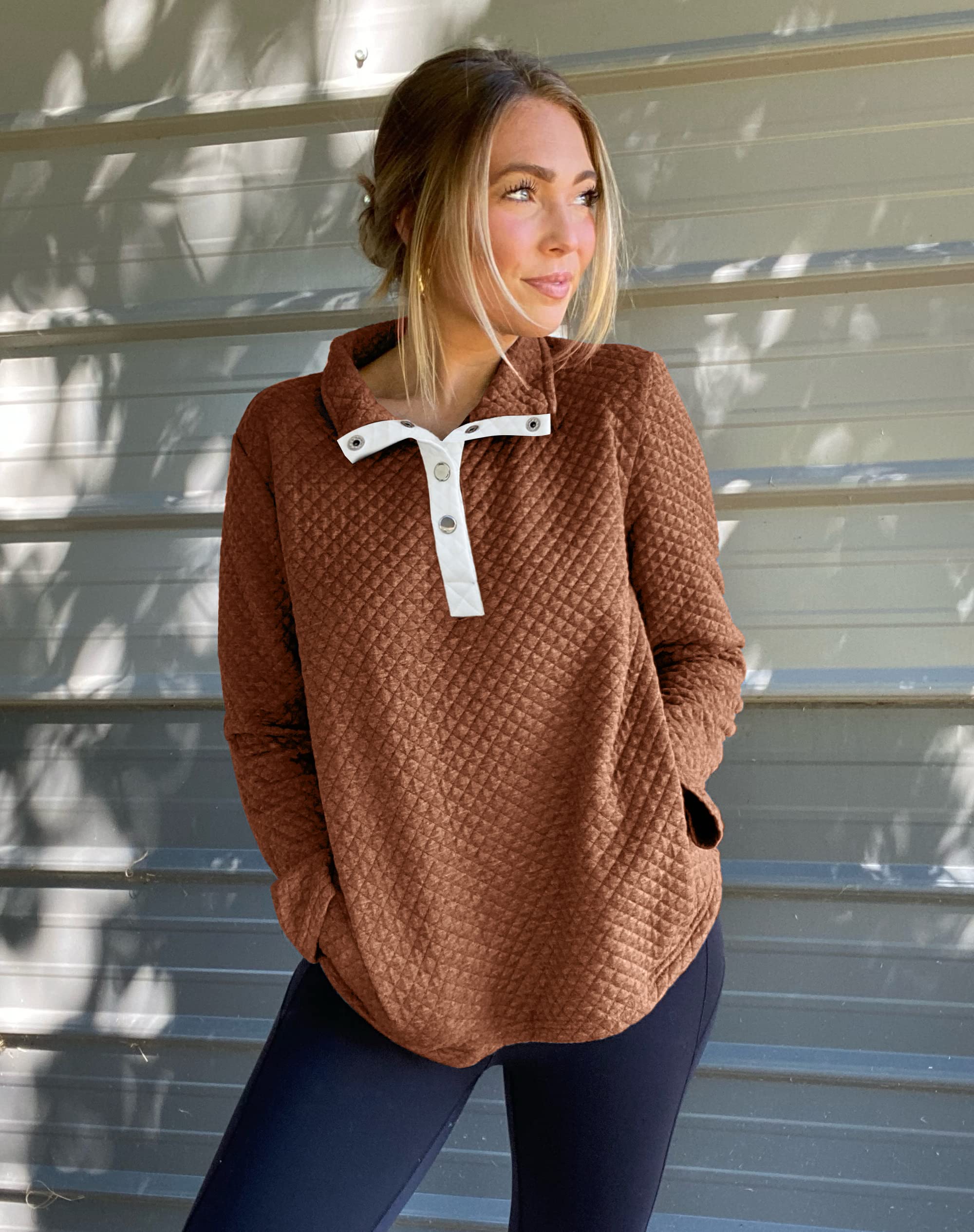 BTFBM Women Fashion Quilted Pattern Lightweight Zipper Long Sleeve Plain Casual Ladies Sweatshirts Pullovers Shirts Tops