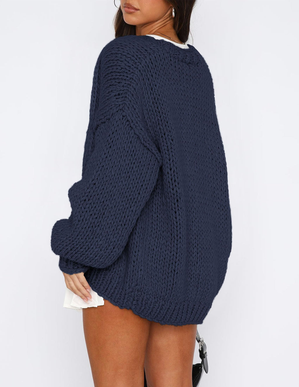 PRETTYGARDEN Cardigan Sweaters for Women Trendy Fall Fashion Long Sleeve Chunky Knit Cardigans Winter Clothing Outfits