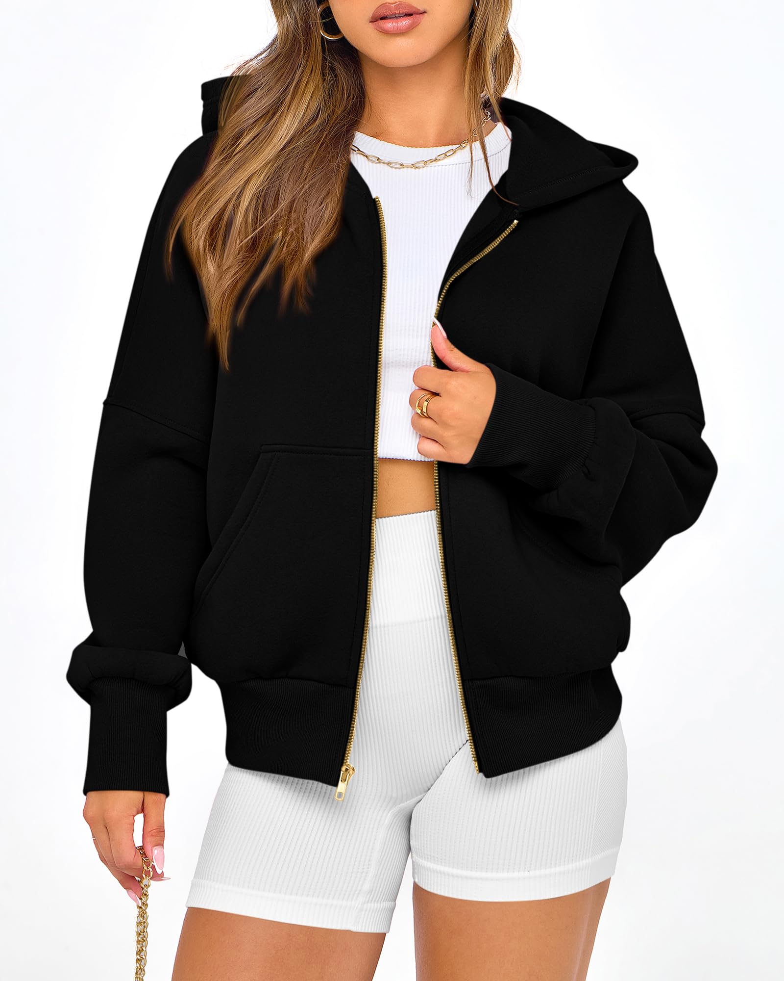 BTFBM Hoodies For Women Sweatshirt Fall Fashion Clothing Long Sleeve Fleece Jacket Winter Outfits Y2k Zip Up Hoodie