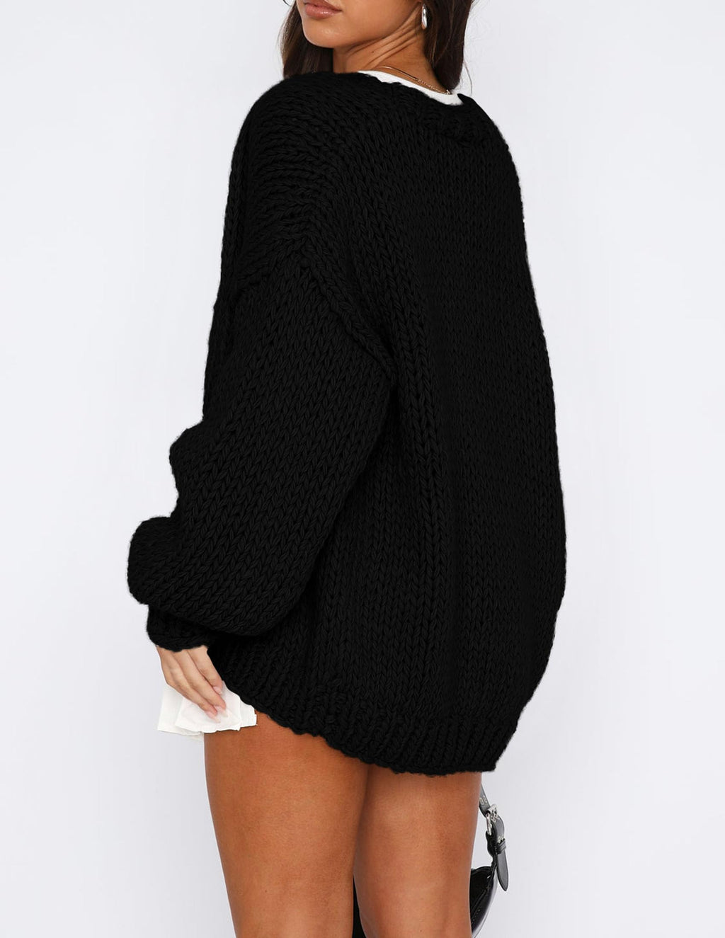 PRETTYGARDEN Cardigan Sweaters for Women Trendy Fall Fashion Long Sleeve Chunky Knit Cardigans Winter Clothing Outfits