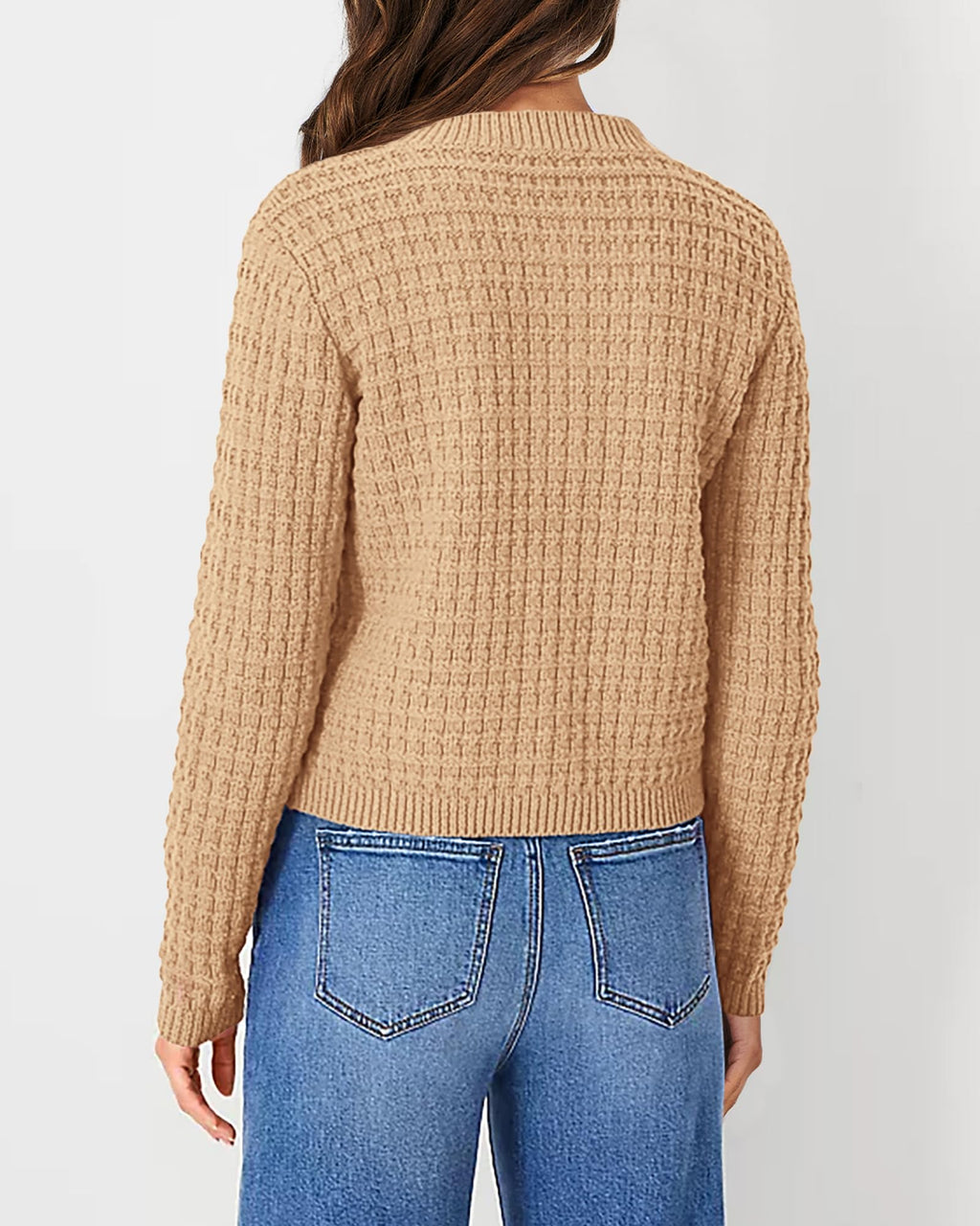 PRETTYGARDEN Women's Knit Cardigan Sweaters Casual Long Sleeve Open Front Button Down Trendy Jackets Outerwear