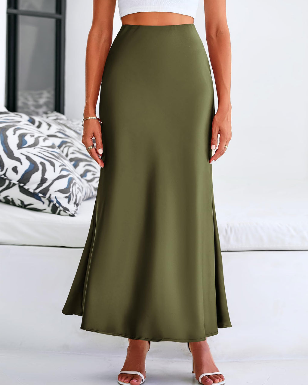 BTFBM Womens Spring Skirts Business Casual Clothes High Waisted Cocktail Party Wedding Guest Mermaid Maxi Skirt