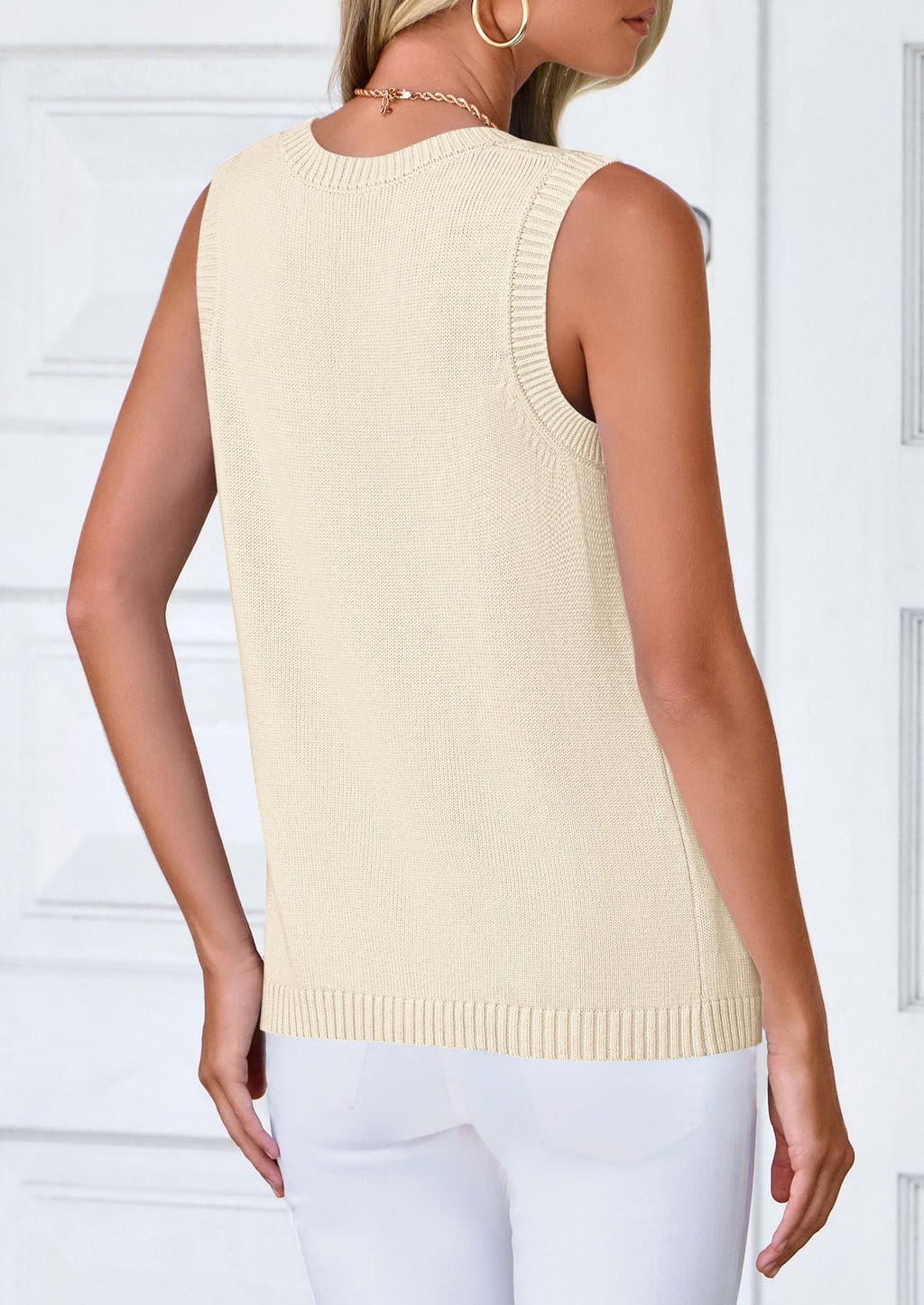 PRETTYGARDEN Sweater Vest Tops for Women Lightweight Summer Cardigan Sleeveless Button Up Knit Casual Spring Clothes