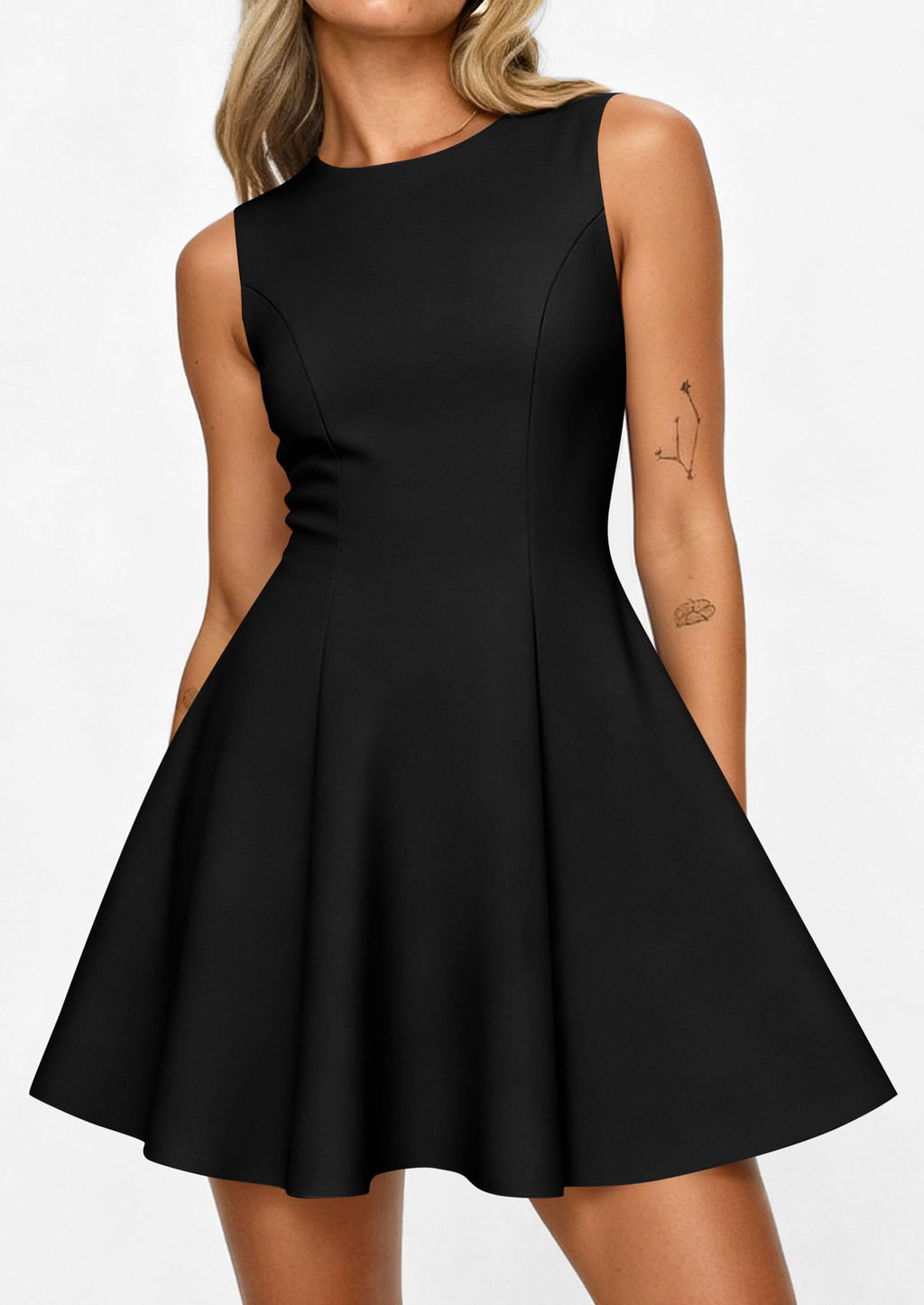 PRETTYGARDEN Cocktail Dresses for Women Summer Formal Boat Neck A Line Spring Elegant Graduation Party Mini Dress