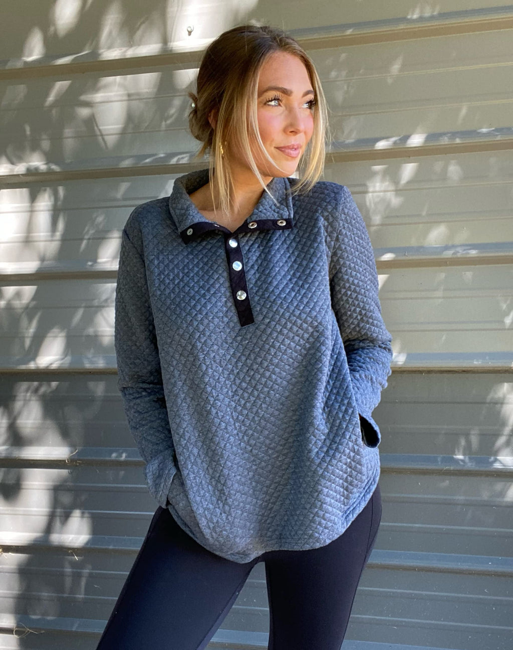 BTFBM Women Fashion Quilted Pattern Lightweight Zipper Long Sleeve Plain Casual Ladies Sweatshirts Pullovers Shirts Tops