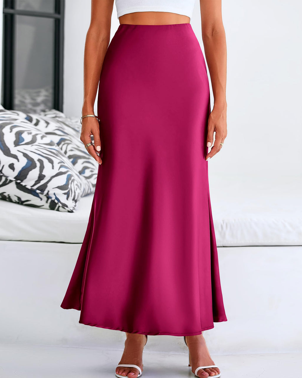 BTFBM Womens Spring Skirts Business Casual Clothes High Waisted Cocktail Party Wedding Guest Mermaid Maxi Skirt