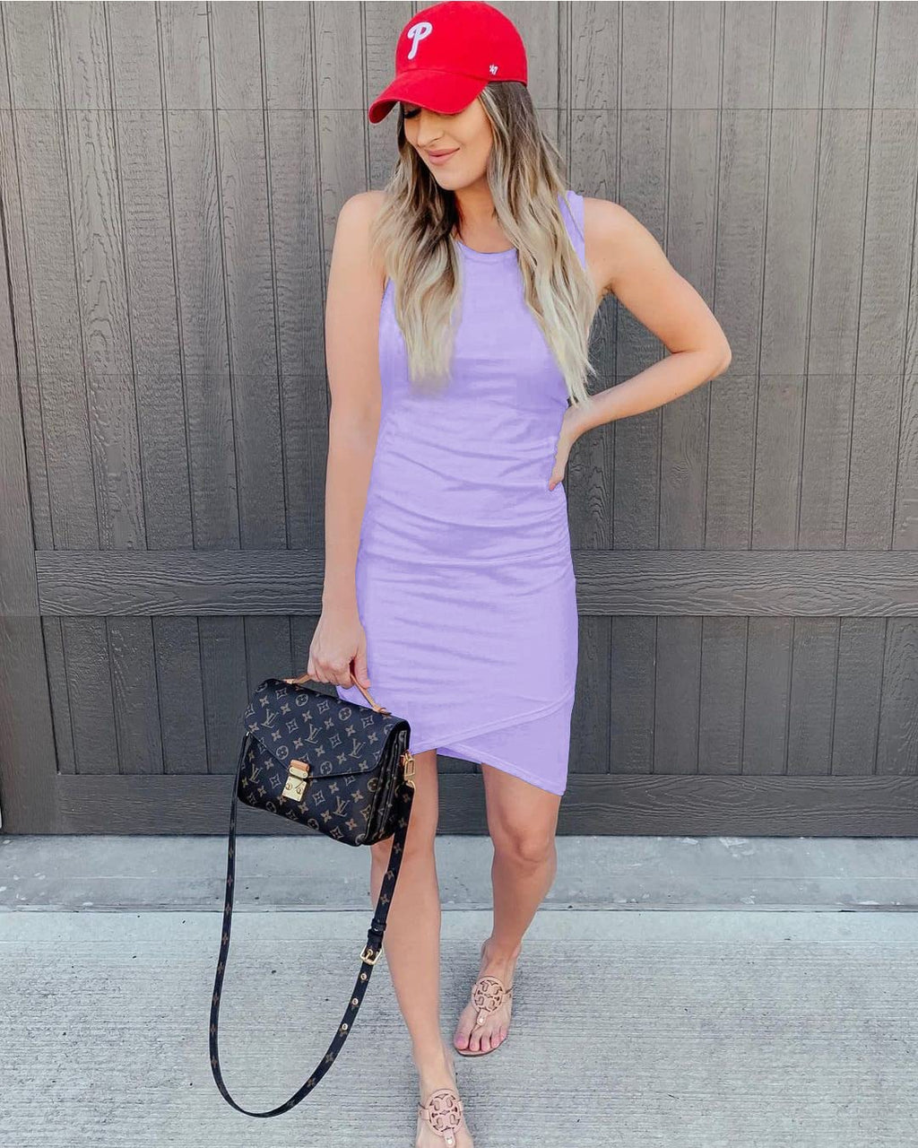 FreshPretty Women Summer Dresses Sleeveless Tank Ruched Bodycon Sundresses for Women Party Beach Mini Casual Spring Dress