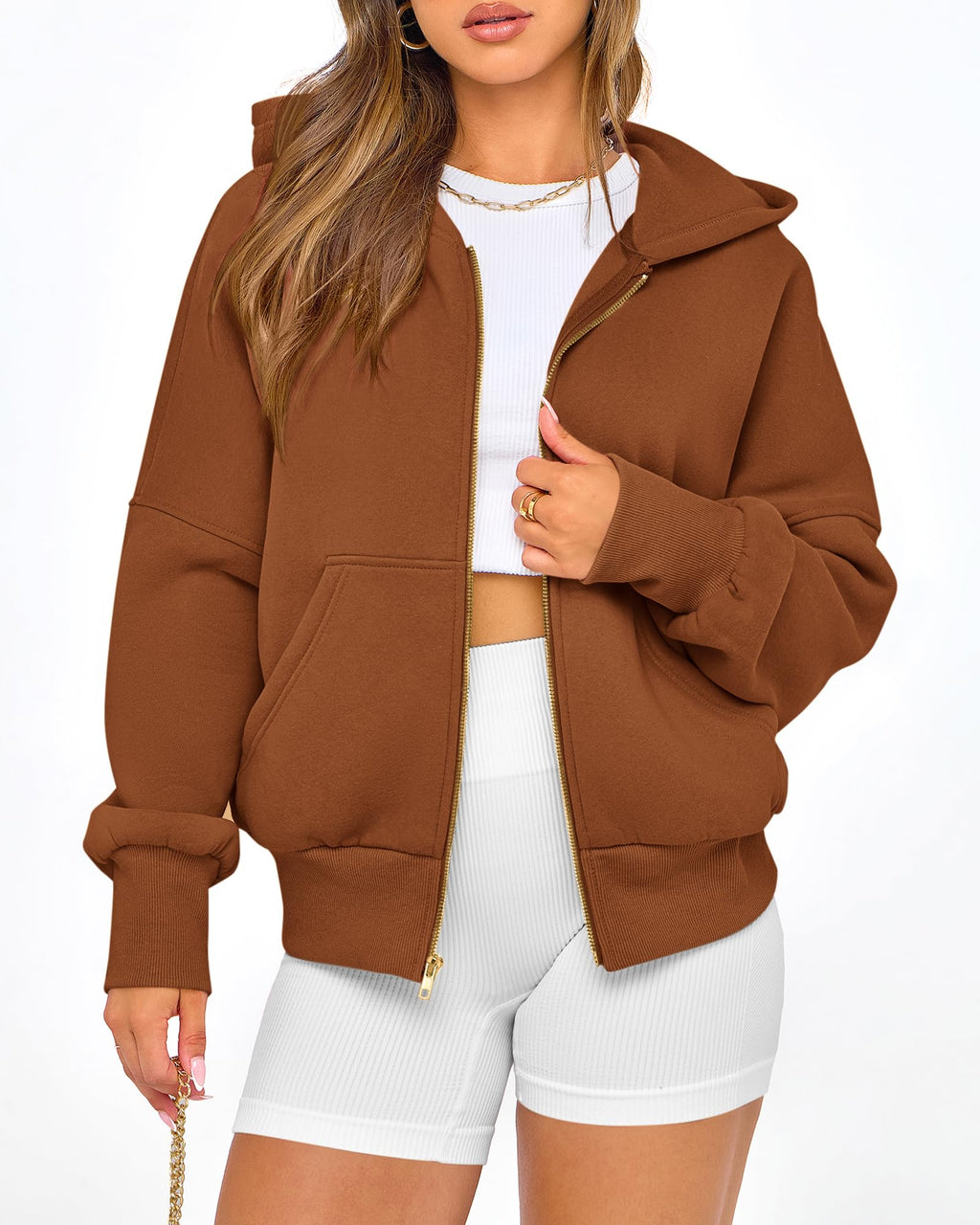 BTFBM Hoodies For Women Sweatshirt Fall Fashion Clothing Long Sleeve Fleece Jacket Winter Outfits Y2k Zip Up Hoodie