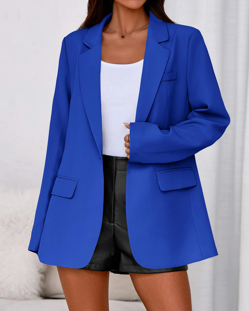 BTFBM Blazers for Women Spring Business Casual Clothes Open Front Oversized Winter Coats Work Office Suit Jackets
