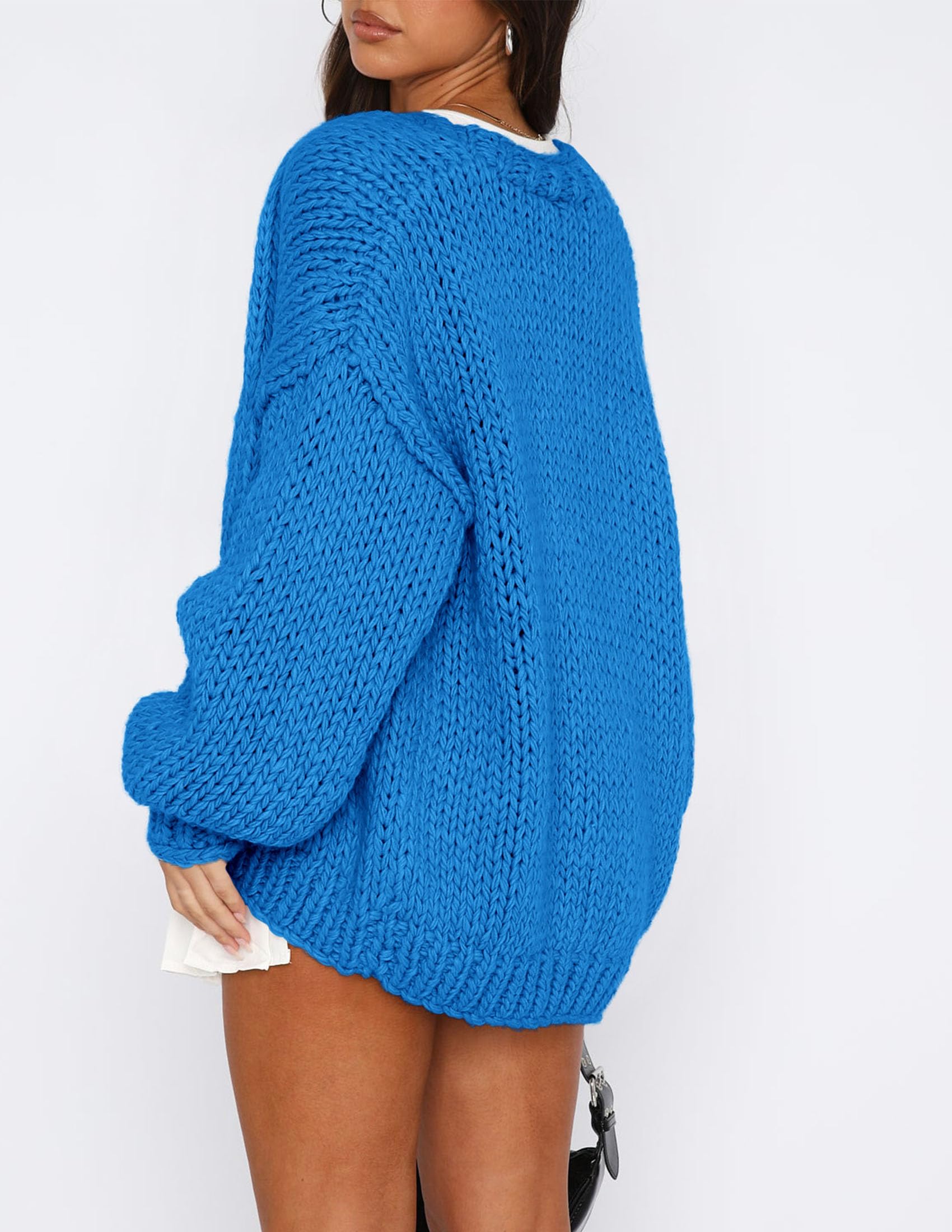 PRETTYGARDEN Cardigan Sweaters for Women Trendy Fall Fashion Long Sleeve Chunky Knit Cardigans Winter Clothing Outfits