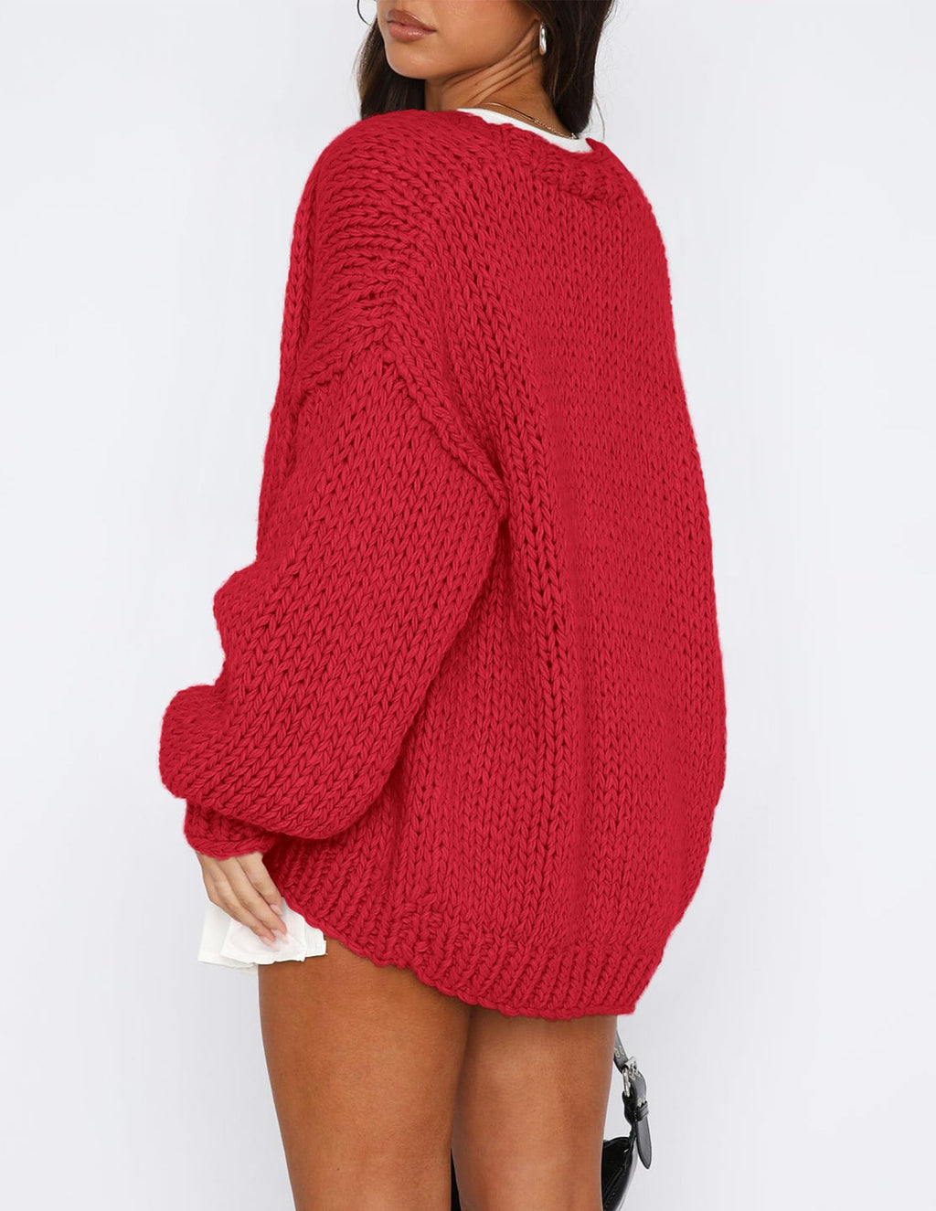 PRETTYGARDEN Cardigan Sweaters for Women Trendy Fall Fashion Long Sleeve Chunky Knit Cardigans Winter Clothing Outfits