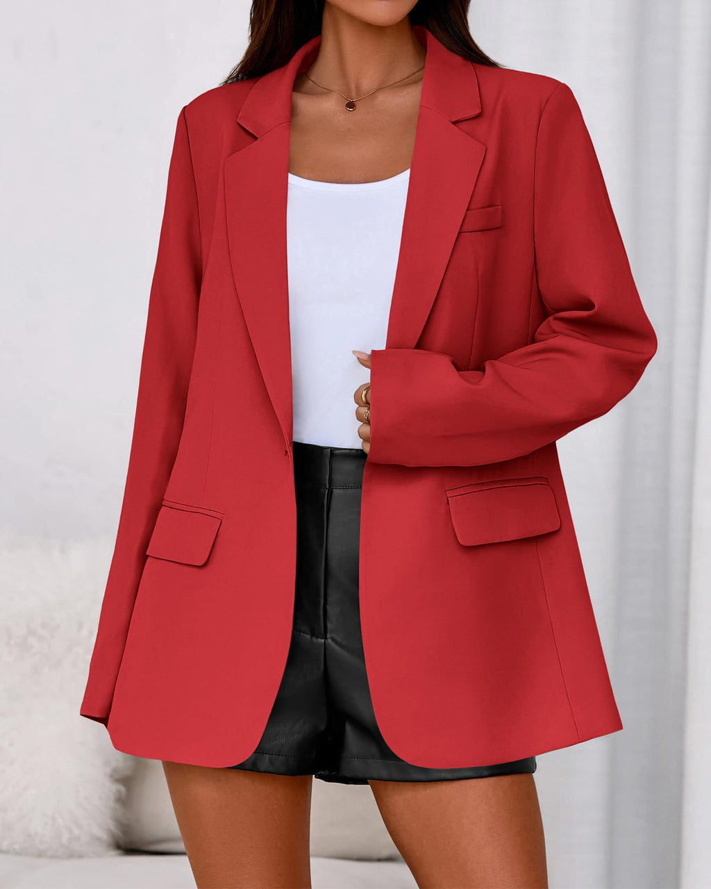 BTFBM Blazers for Women Spring Business Casual Clothes Open Front Oversized Winter Coats Work Office Suit Jackets