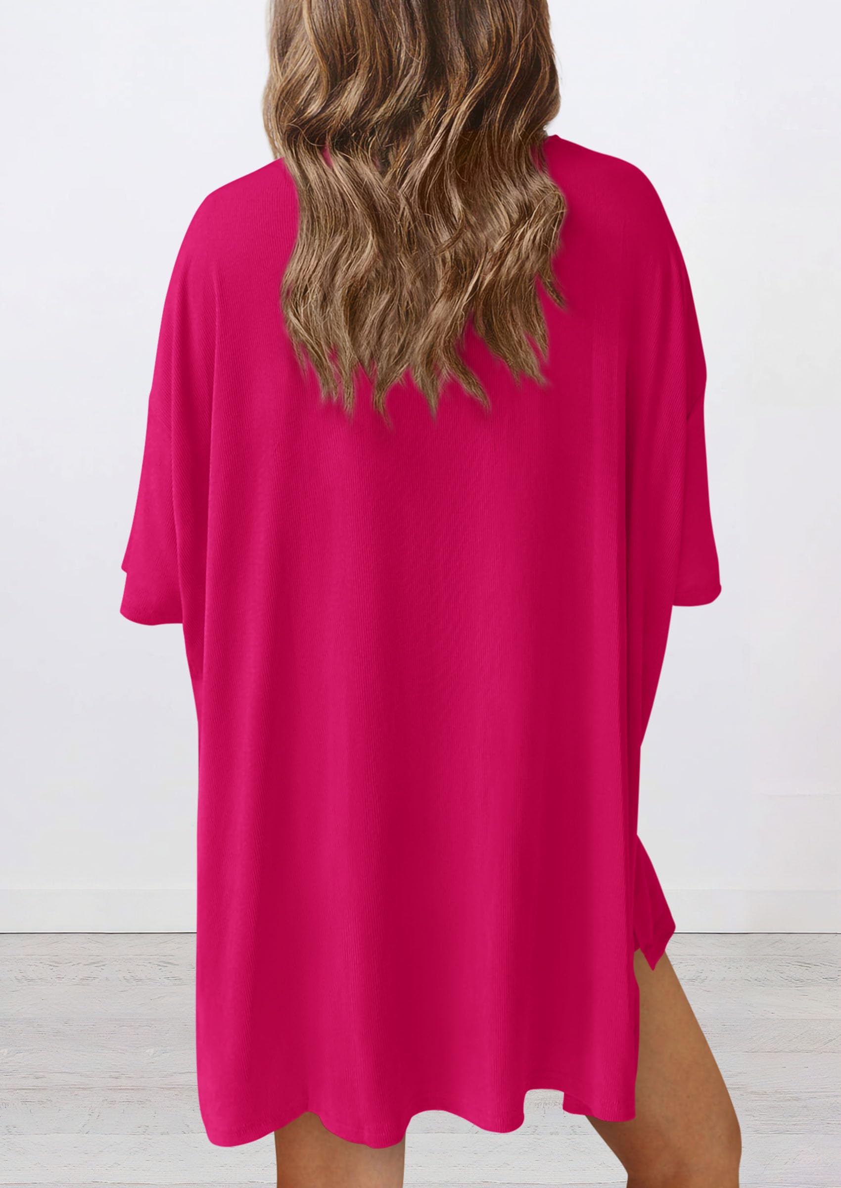 PRETTYGARDEN Women's Two Piece Lounge Set Summer Casual Oversized Shirts Biker Shorts Matching Airport Travel Outfit