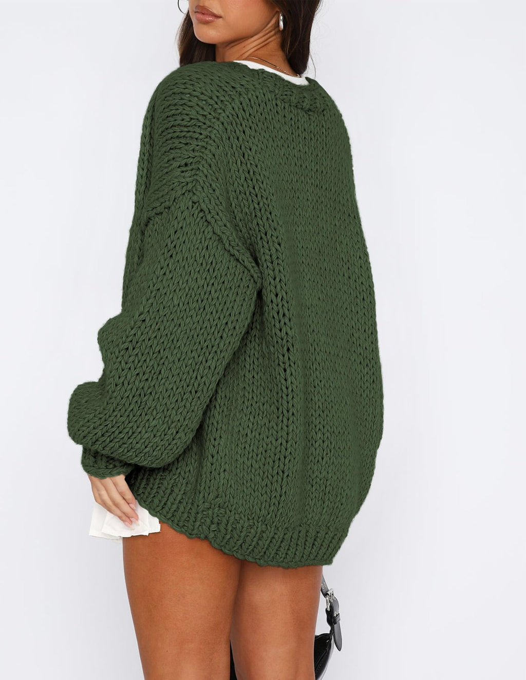 PRETTYGARDEN Cardigan Sweaters for Women Trendy Fall Fashion Long Sleeve Chunky Knit Cardigans Winter Clothing Outfits