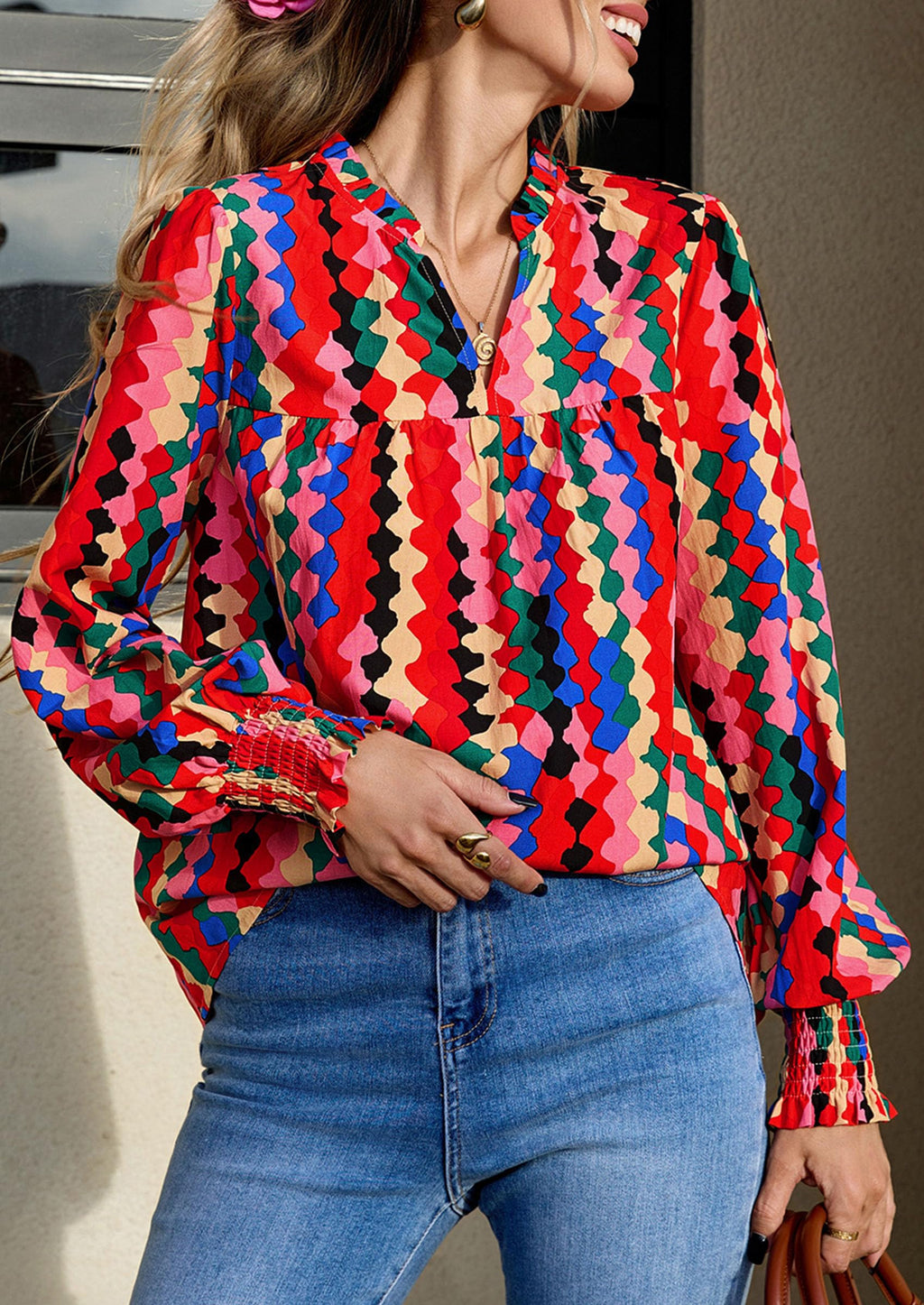 PRETTYGARDEN Women's Boho Floral Blouses Dressy Casual