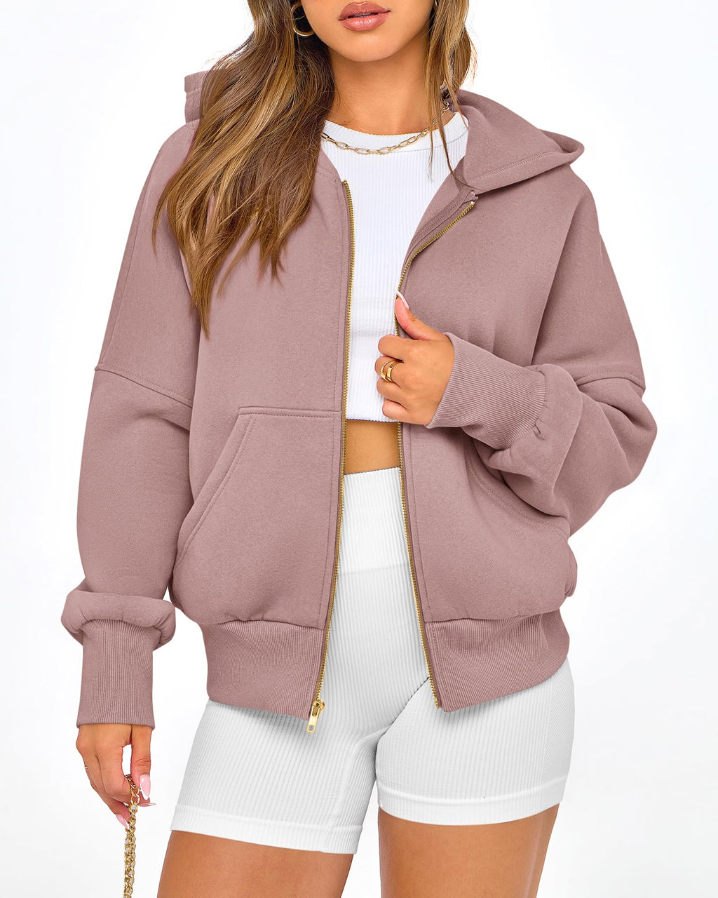 BTFBM Hoodies For Women Sweatshirt Fall Fashion Clothing Long Sleeve Fleece Jacket Winter Outfits Y2k Zip Up Hoodie