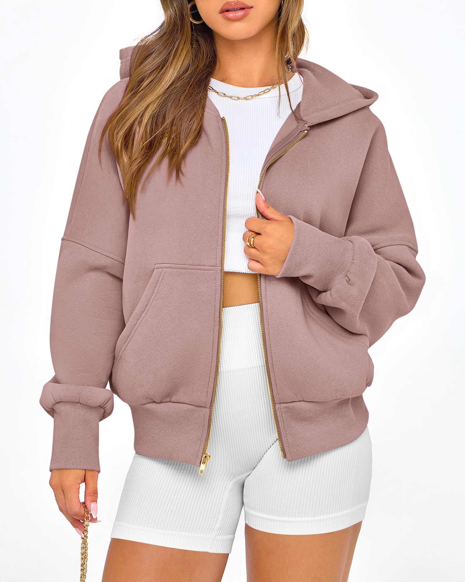 BTFBM Hoodies For Women Sweatshirt Fall Fashion Clothing Long Sleeve Fleece Jacket Winter Outfits Y2k Zip Up Hoodie