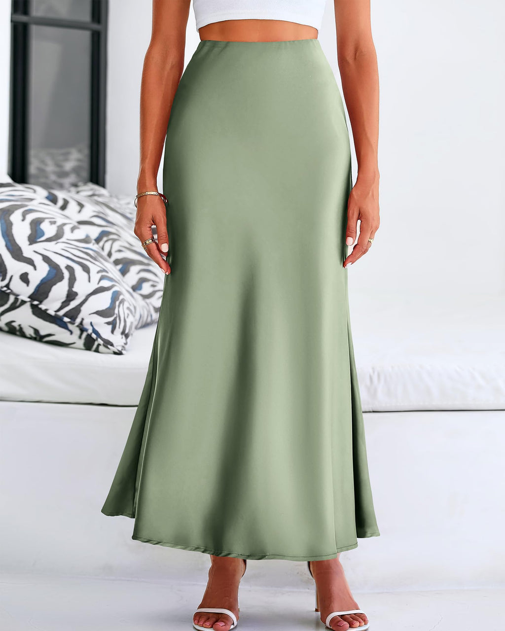 BTFBM Womens Spring Skirts Business Casual Clothes High Waisted Cocktail Party Wedding Guest Mermaid Maxi Skirt