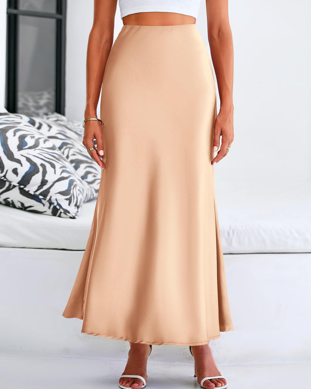 BTFBM Womens Spring Skirts Business Casual Clothes High Waisted Cocktail Party Wedding Guest Mermaid Maxi Skirt