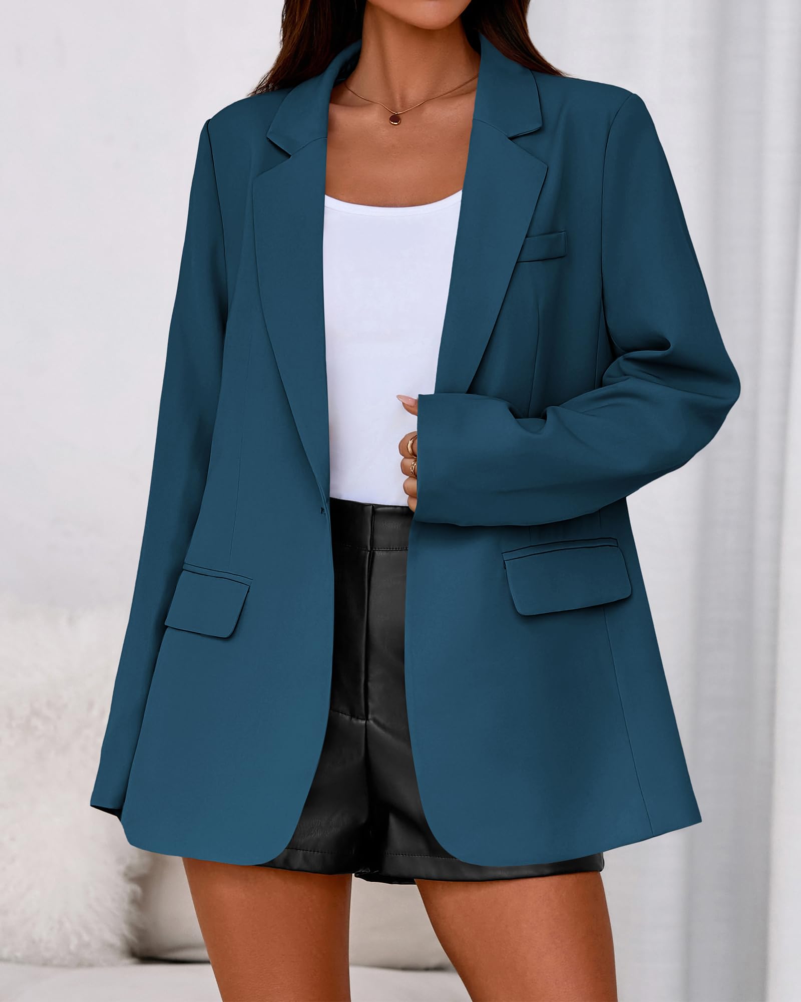 BTFBM Blazers for Women Spring Business Casual Clothes Open Front Oversized Winter Coats Work Office Suit Jackets