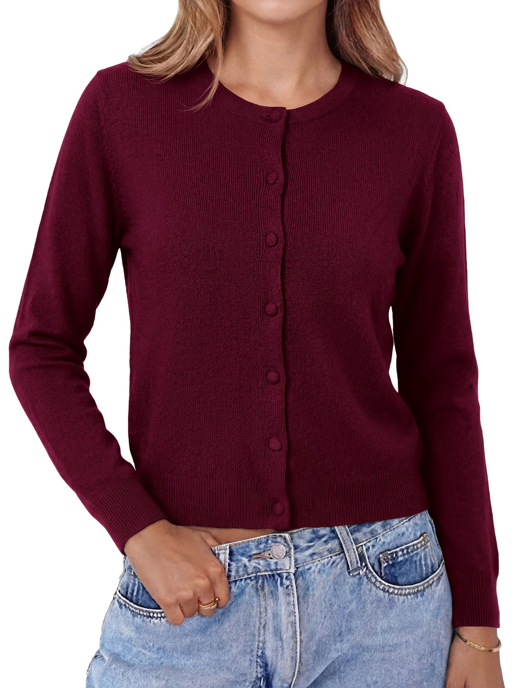 BTFBM Cardigan Sweaters for Women Lightweight Sweater Button Down Casual Knit Shrugs Tops Spring Fashion Clothing
