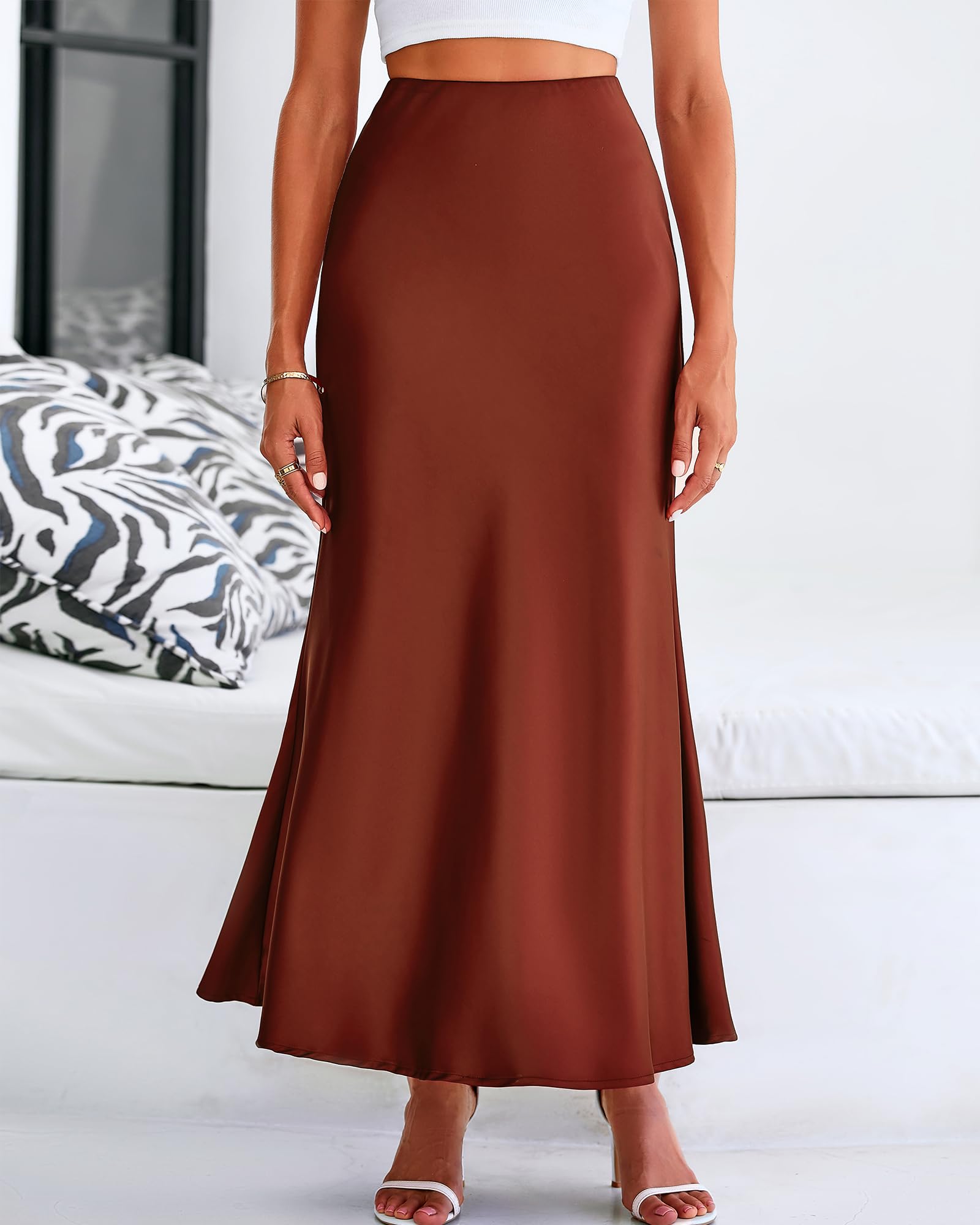 BTFBM Womens Spring Skirts Business Casual Clothes High Waisted Cocktail Party Wedding Guest Mermaid Maxi Skirt