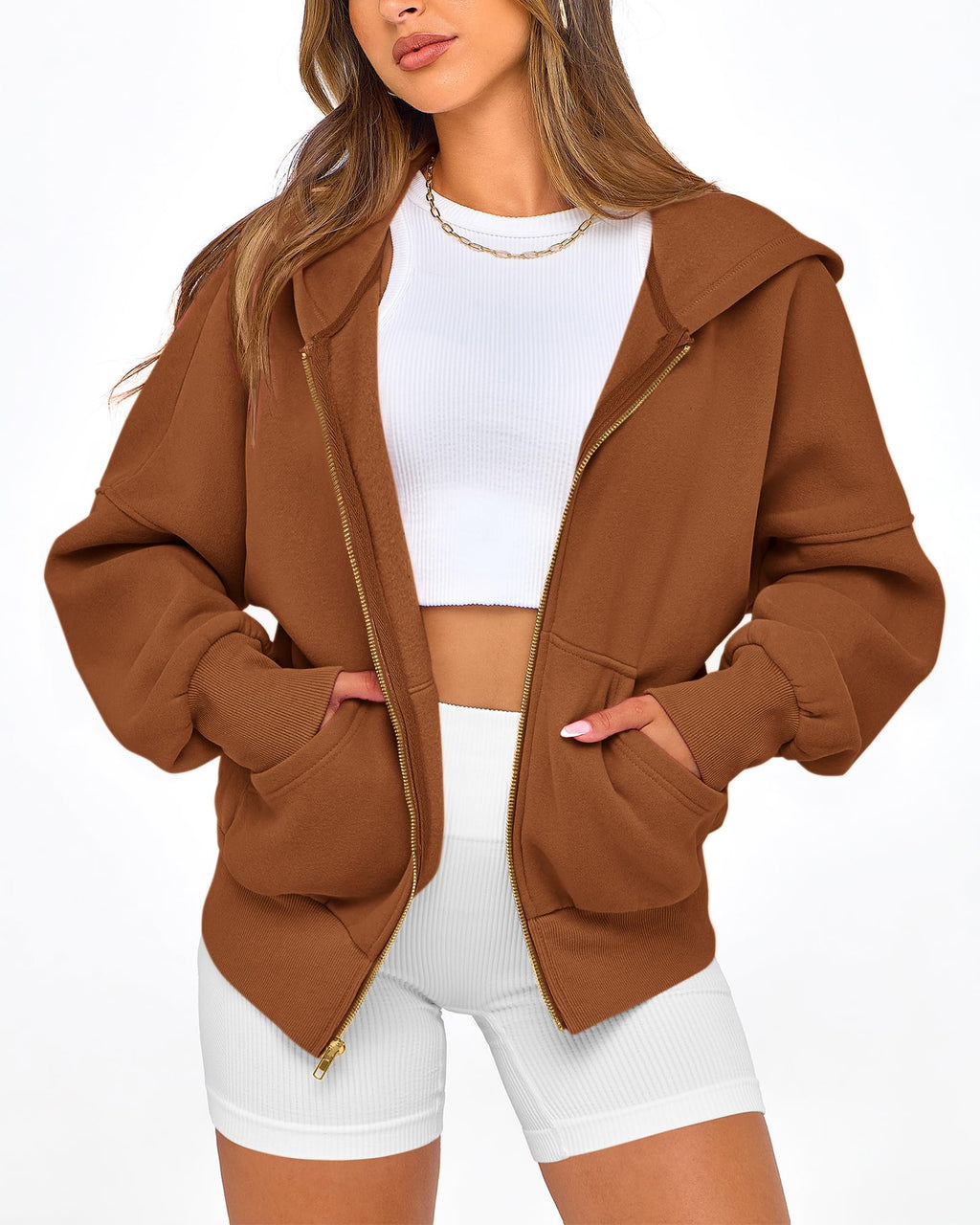 BTFBM Hoodies For Women Sweatshirt Fall Fashion Clothing Long Sleeve Fleece Jacket Winter Outfits Y2k Zip Up Hoodie