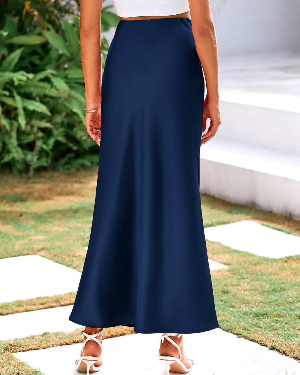 BTFBM Womens Spring Skirts Business Casual Clothes High Waisted Cocktail Party Wedding Guest Mermaid Maxi Skirt