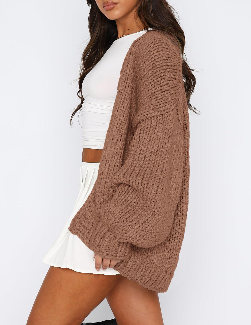 PRETTYGARDEN Cardigan Sweaters for Women Trendy Fall Fashion Long Sleeve Chunky Knit Cardigans Winter Clothing Outfits