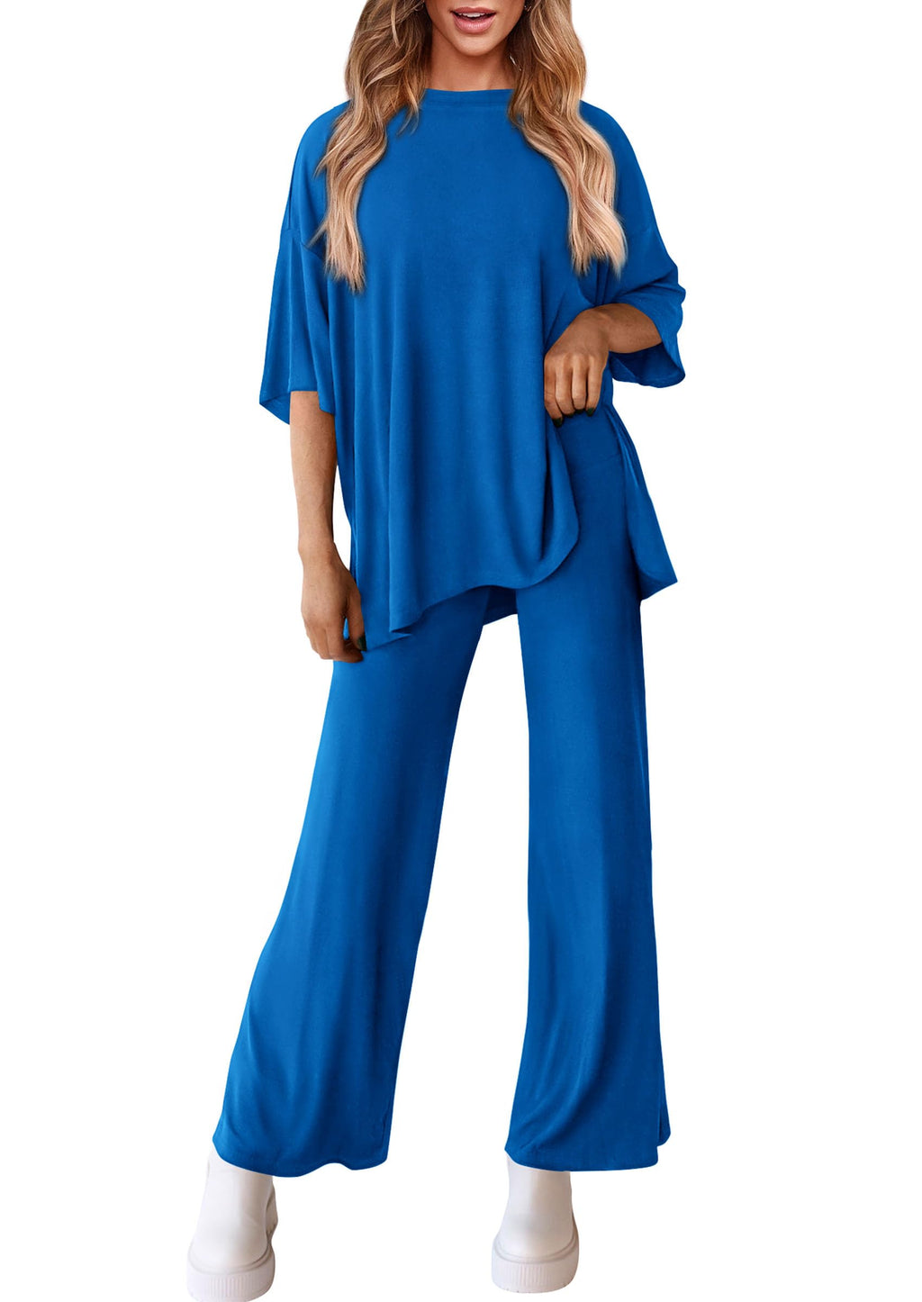 PRETTYGARDEN Two Piece Sets For Women Summer Fashion Lounge Matching Set Travel Vacation Airport Outfits Clothing