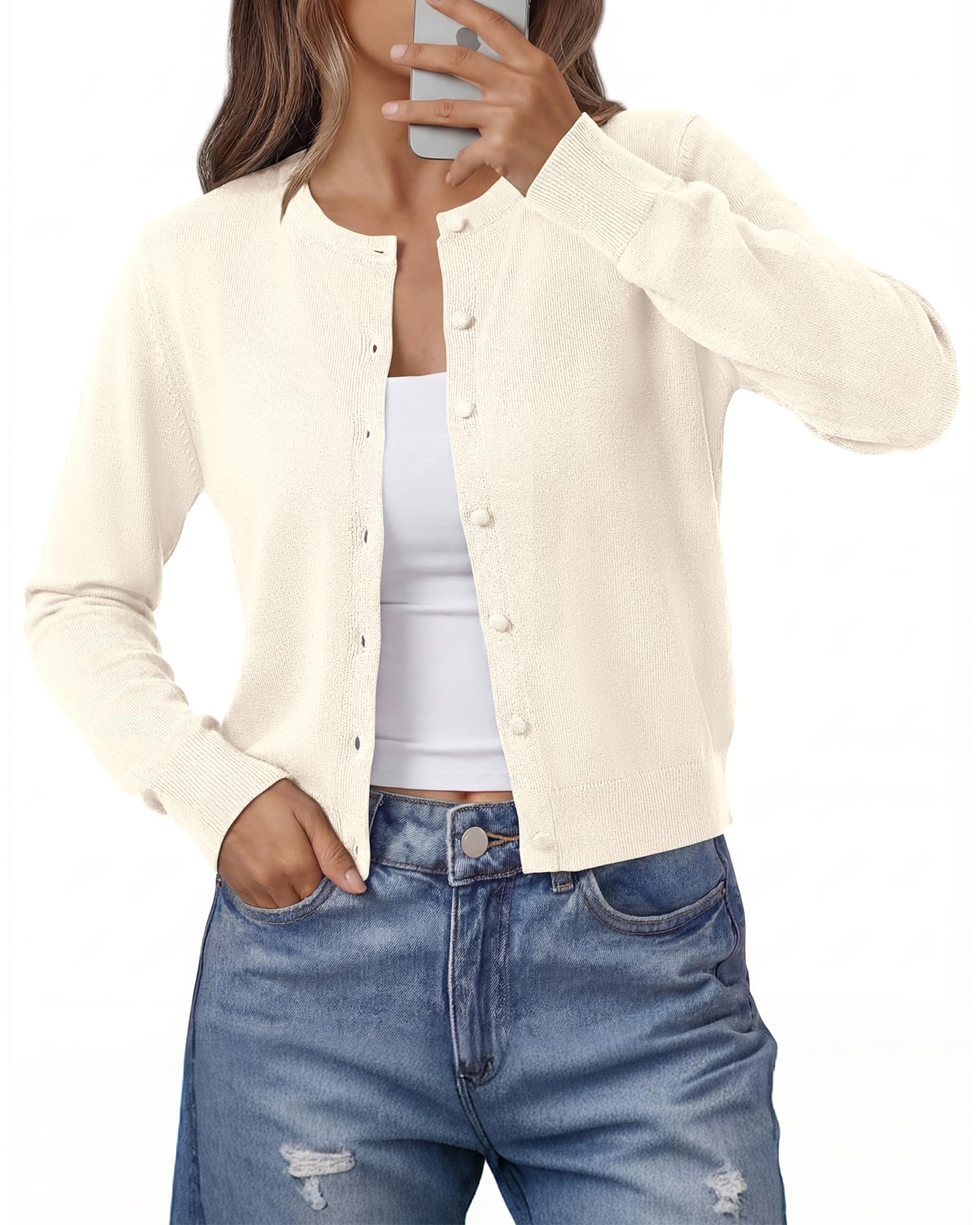 BTFBM Cardigan Sweaters for Women Lightweight Sweater Button Down Casual Knit Shrugs Tops Spring Fashion Clothing