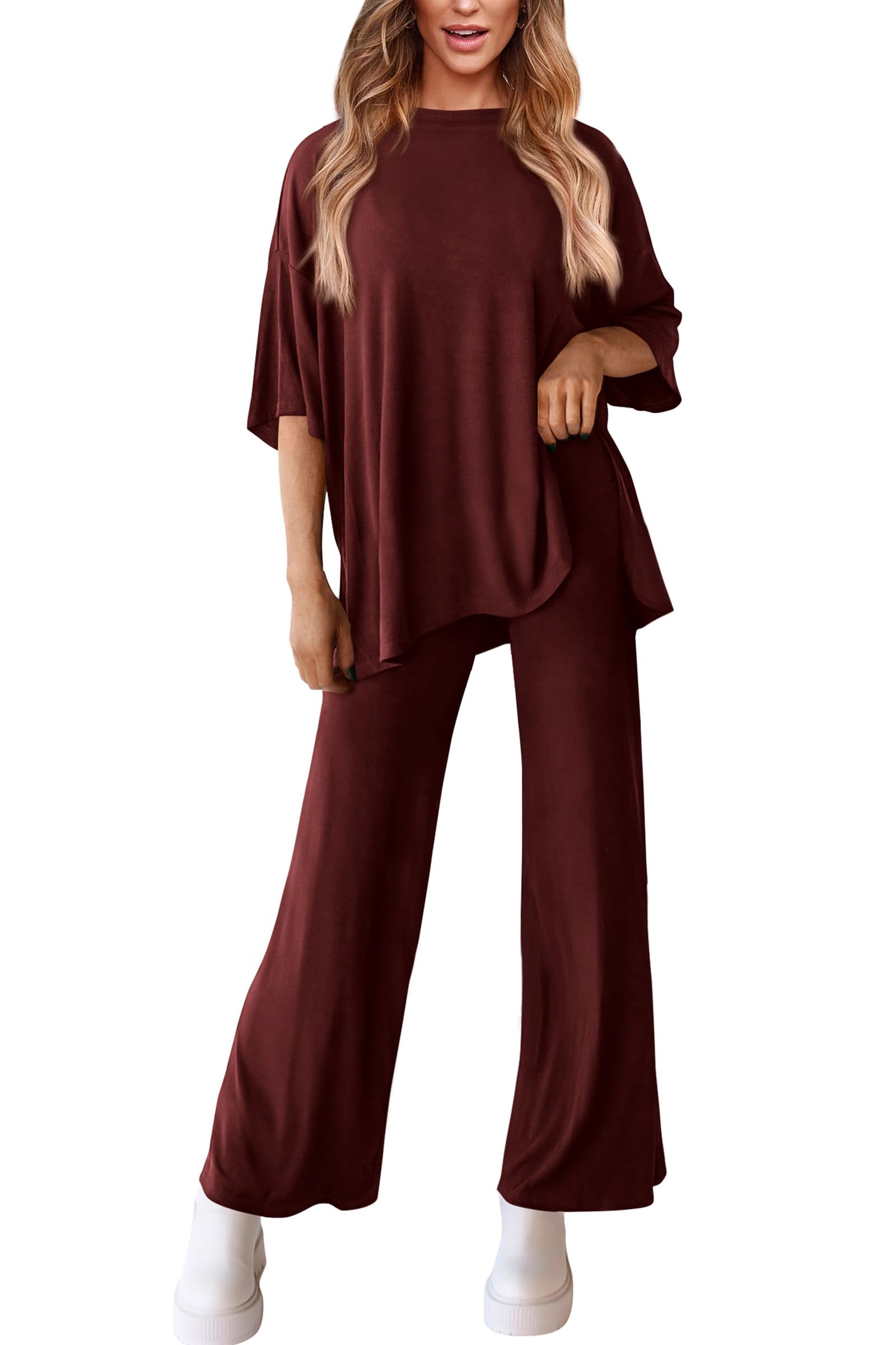PRETTYGARDEN Two Piece Sets For Women Summer Fashion Lounge Matching Set Travel Vacation Airport Outfits Clothing