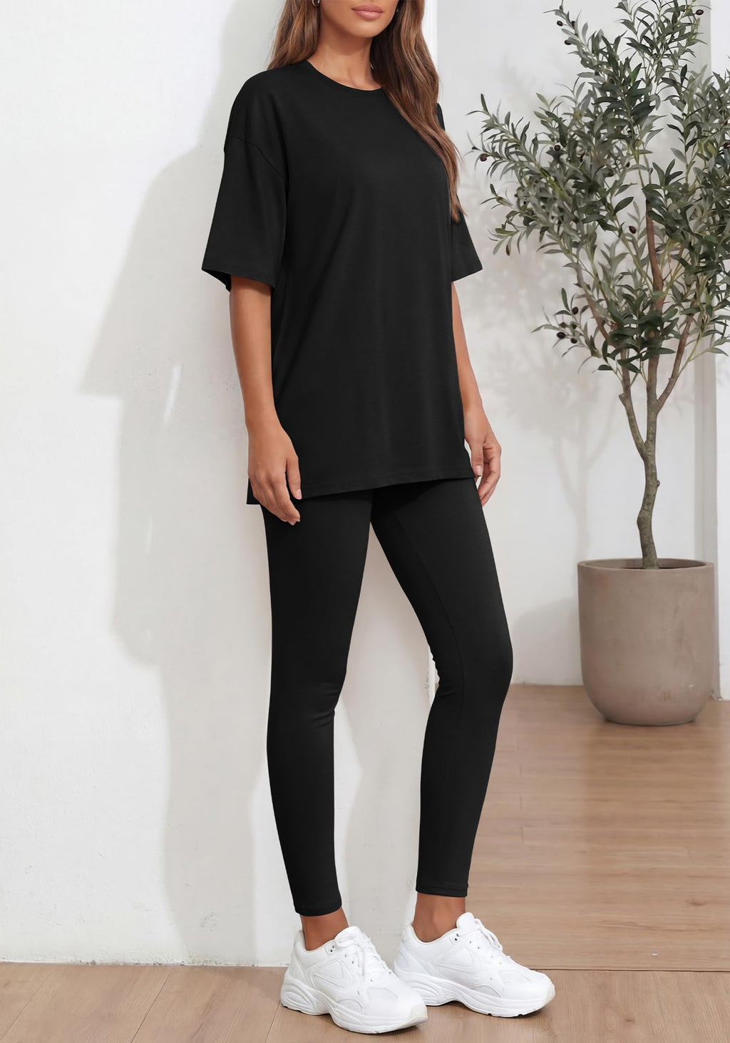 BTFBM Two Piece Lounge Set Women Spring Casual Oversized Shirts Leggings Matching Workout Airport Travel Outfits