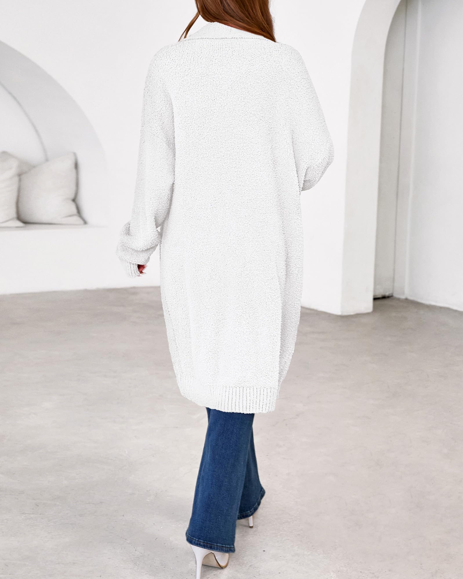 FreshPretty Long Cardigans for Women Trendy Fall Open Front Long Sleeve Oversized Sweaters Casual Knit Winter Coats