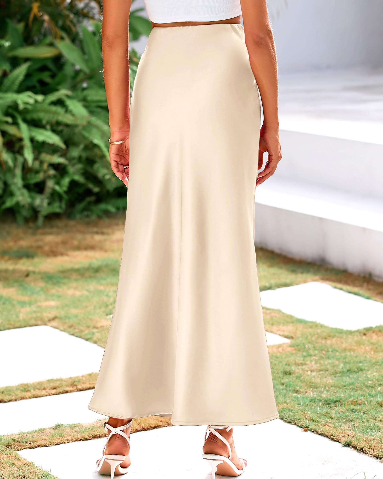 BTFBM Womens Spring Skirts Business Casual Clothes High Waisted Cocktail Party Wedding Guest Mermaid Maxi Skirt