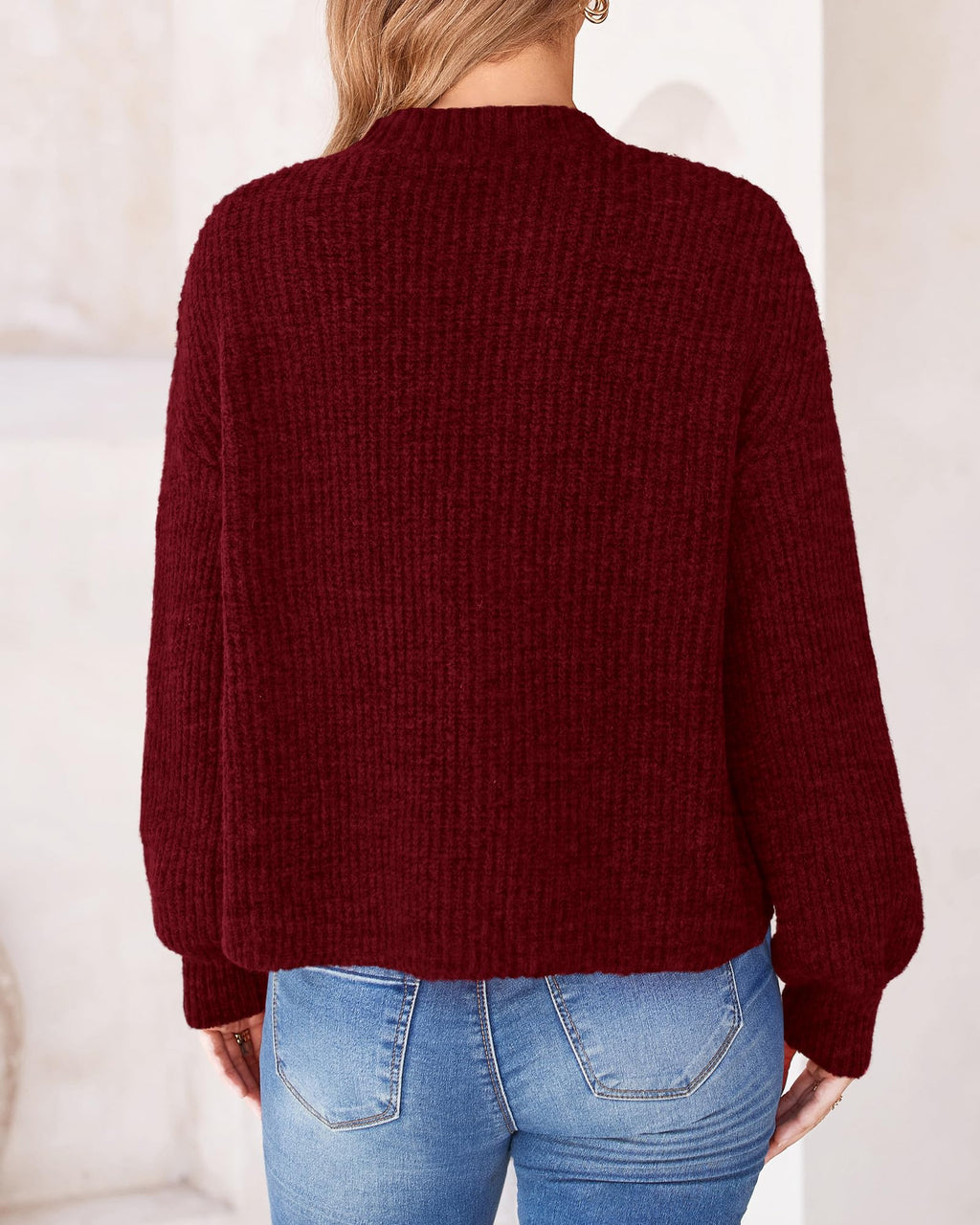 BTFBM Cardigan Sweaters for Women Fall Long Sleeve Button Down Soft Loose Chunky Knit Outwear Cropped Winter Coats