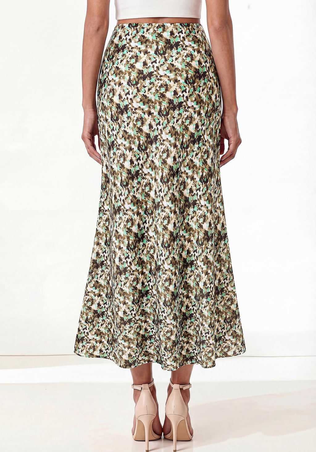 BTFBM Maxi Skirts for Women Summer Spring Boho Lightweight A Line High Waisted Wedding Guest Party Silk Midi Skirt