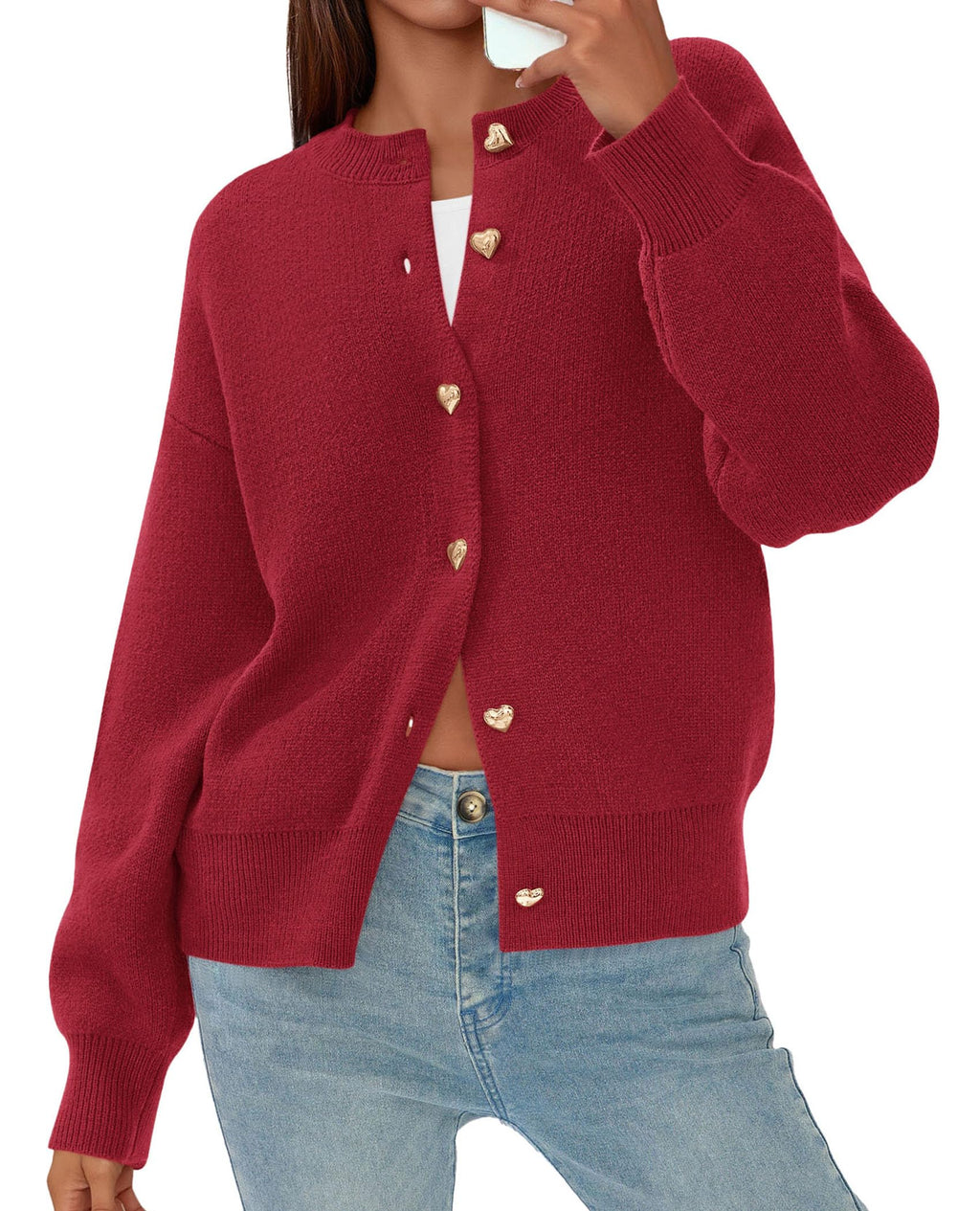 PRETTYGARDEN Cardigan for Women Fall Fashion Long Sleeve Trendy Button Down Work Office Sweaters Cute Winter Jacket