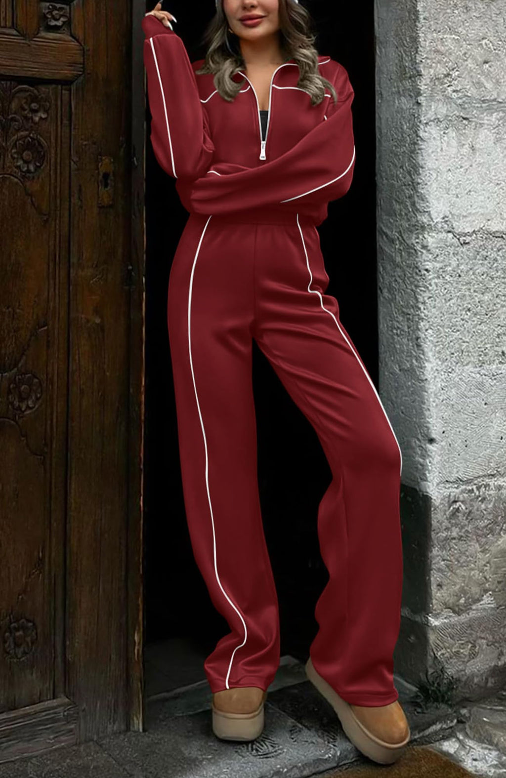 FreshPretty Womens Long Sleeve T Shirts Fall Clothes Ribbed Slim Fit Y2K Boat Neck Casual Going Out Tops Workout Outfits