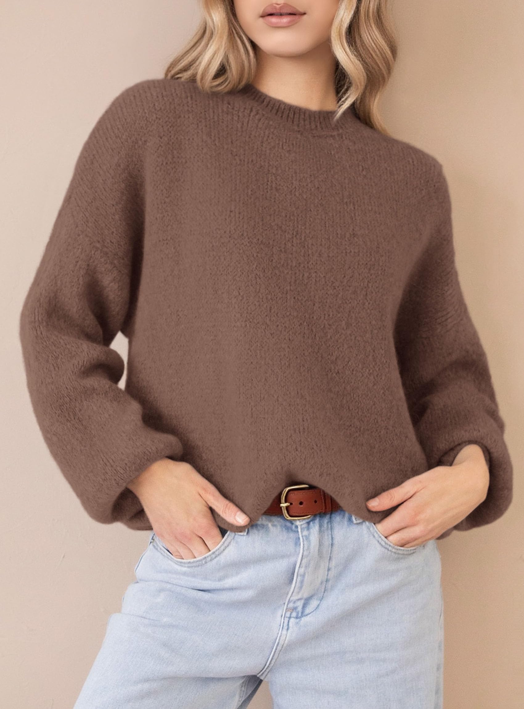 PRETTYGARDEN Women's Fall Oversized Sweaters Dressy Casual Long Sleeve Chunky Knit Winter Pullover Tops 2026 Holiday Outfits