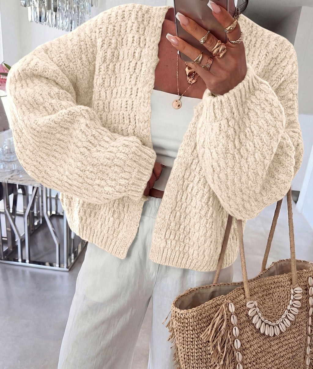 PRETTYGARDEN Women's Fall Cardigan Open Front Chunky Sweaters